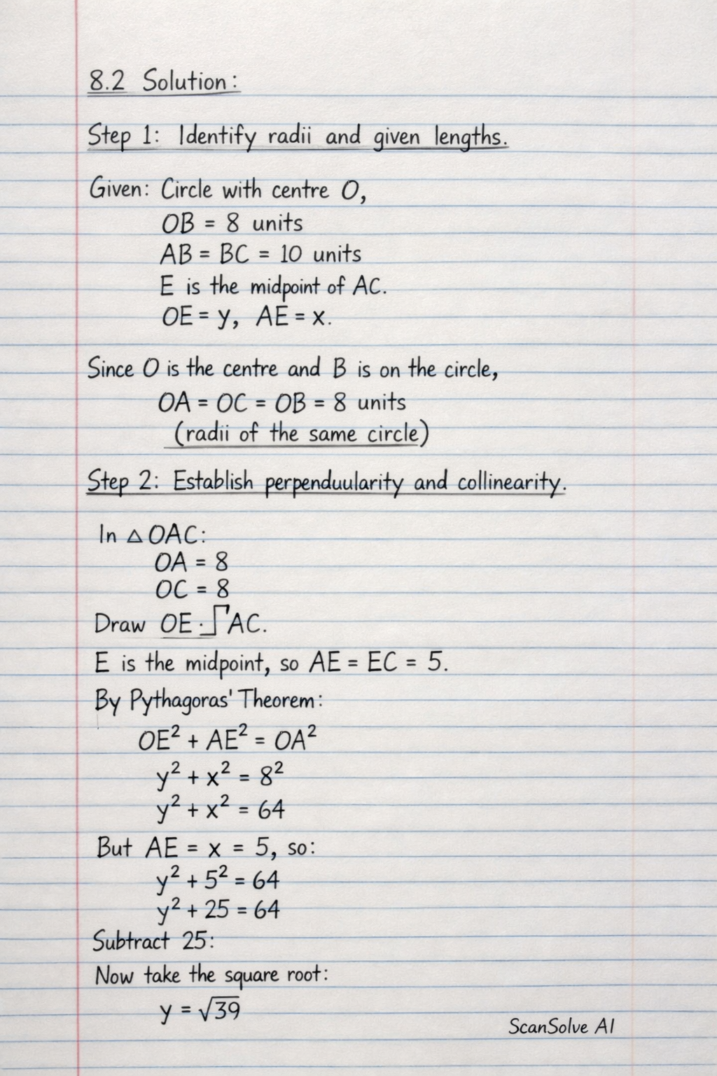 Handwritten step-by-step solution preview