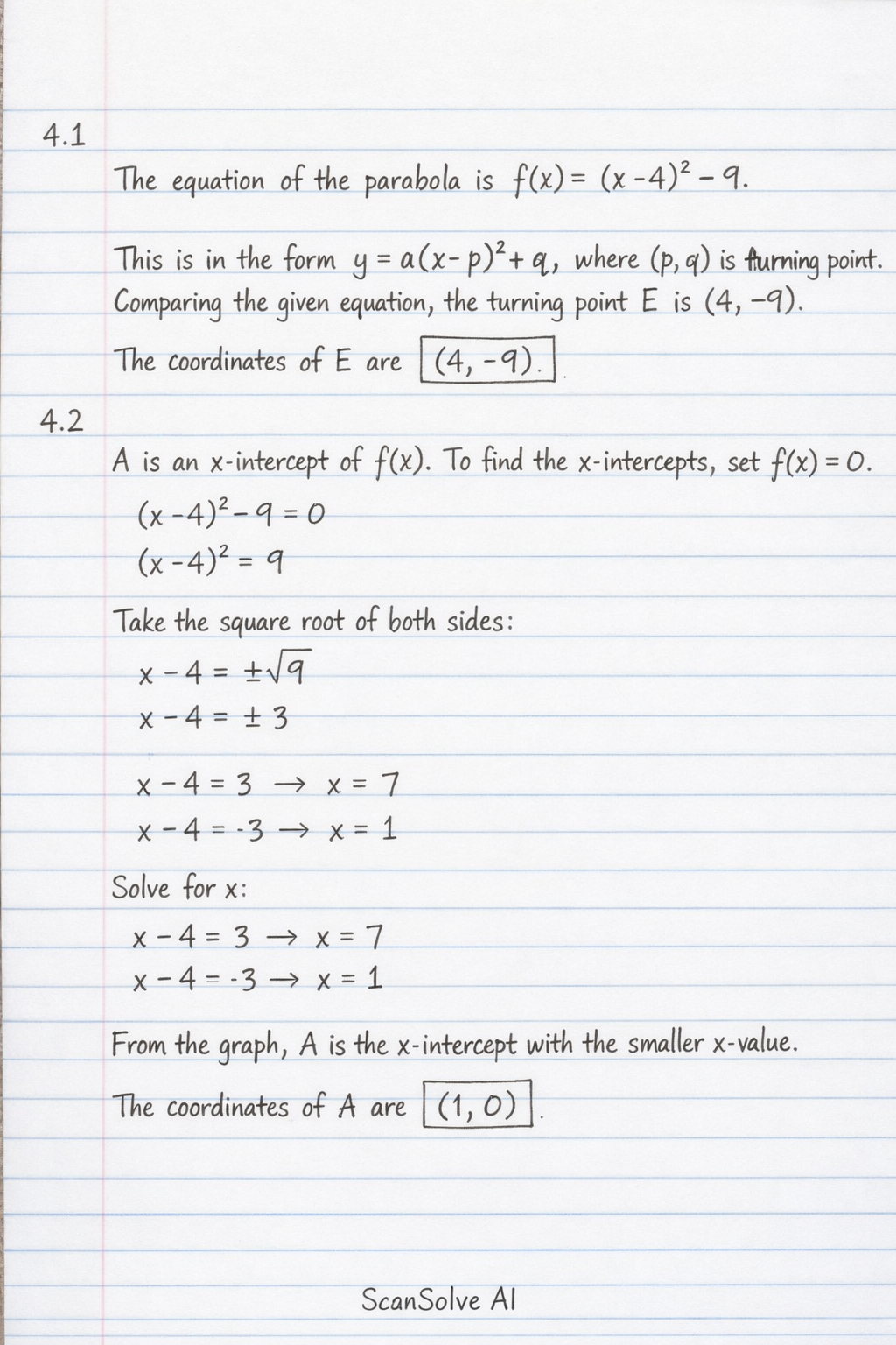 Handwritten step-by-step solution preview