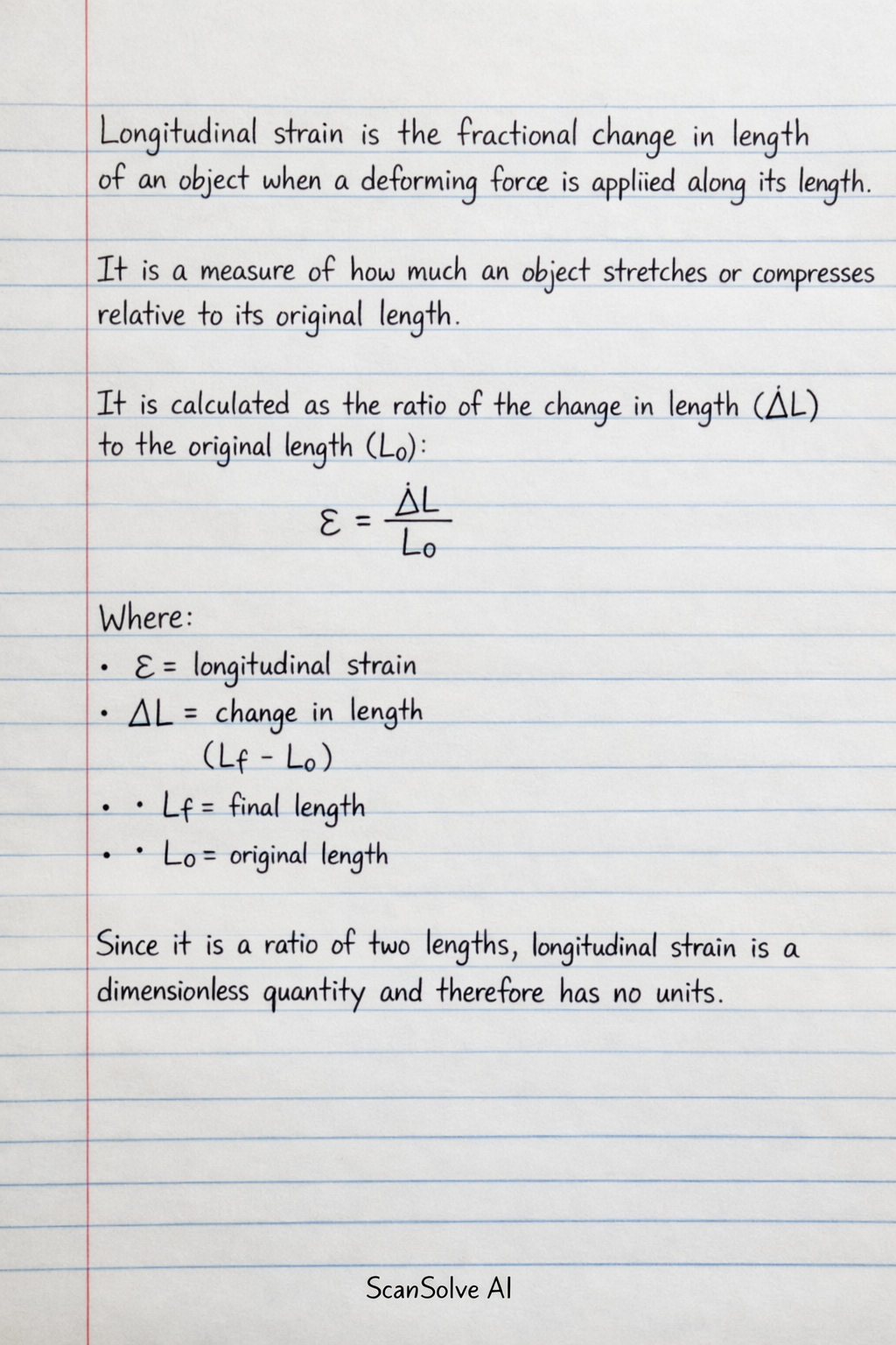 Handwritten step-by-step solution