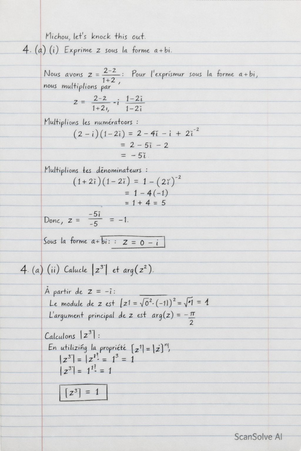 Handwritten step-by-step solution preview