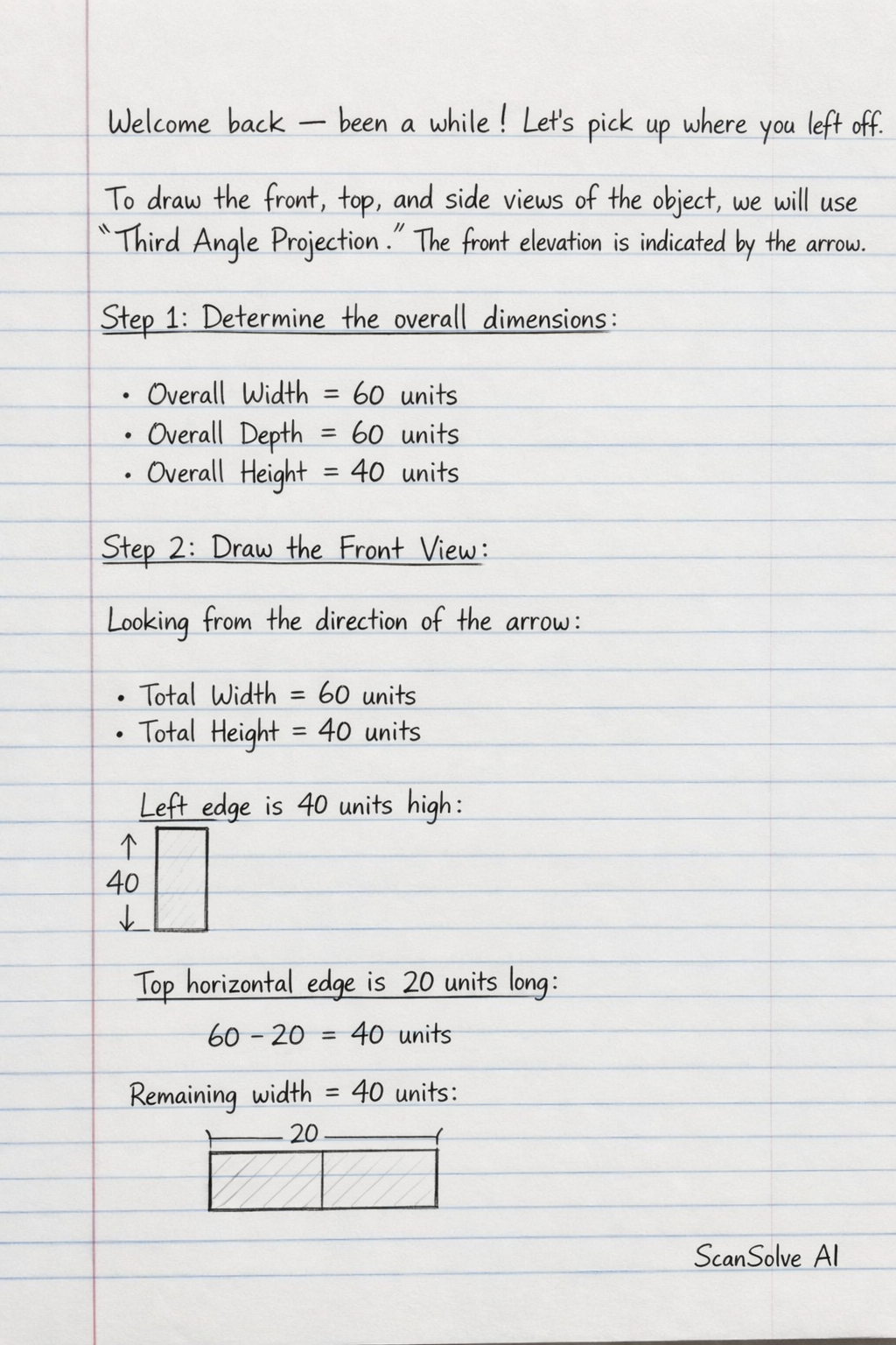 Handwritten step-by-step solution preview