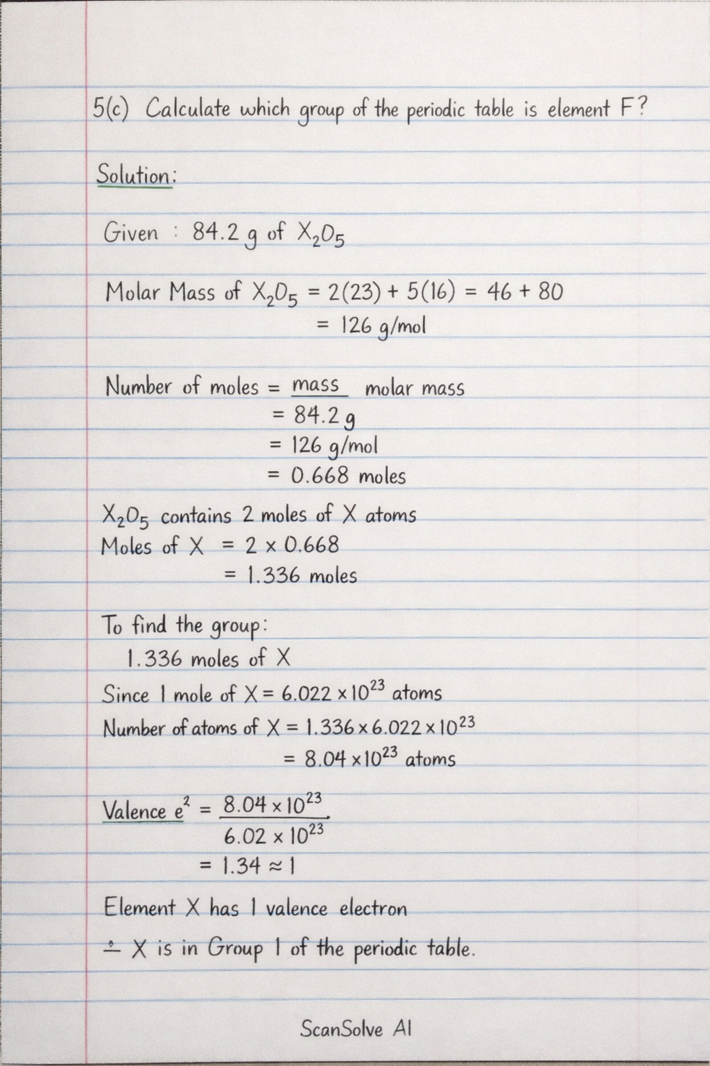 Handwritten step-by-step solution preview