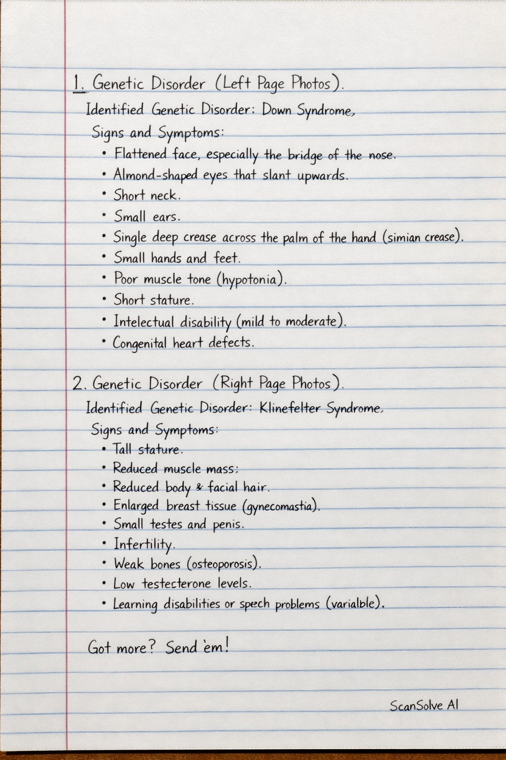 Handwritten step-by-step solution