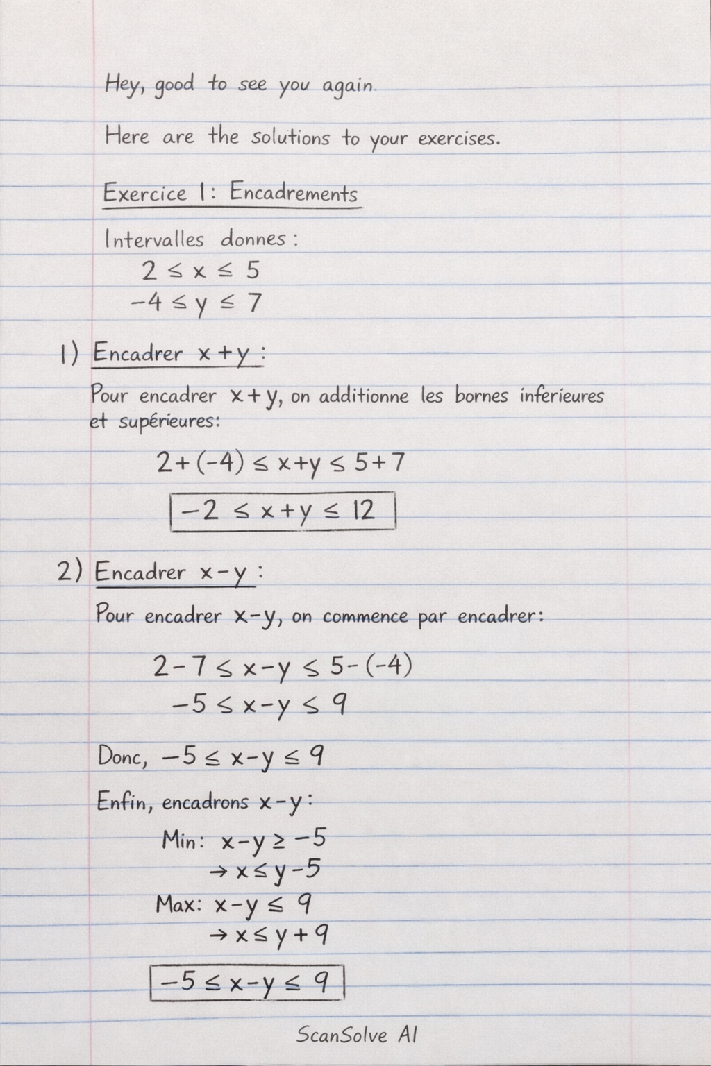 Handwritten step-by-step solution preview
