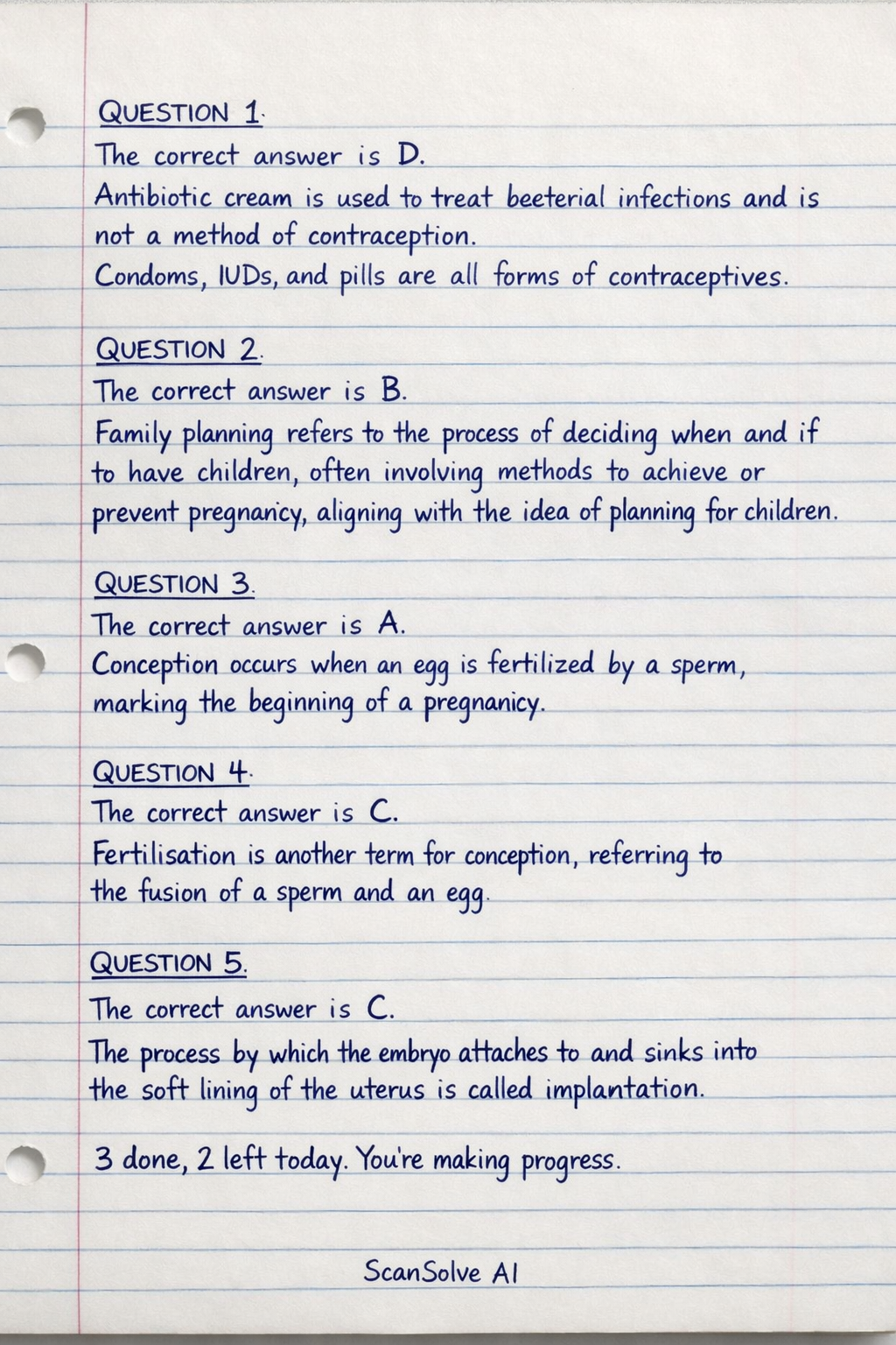 Handwritten step-by-step solution preview