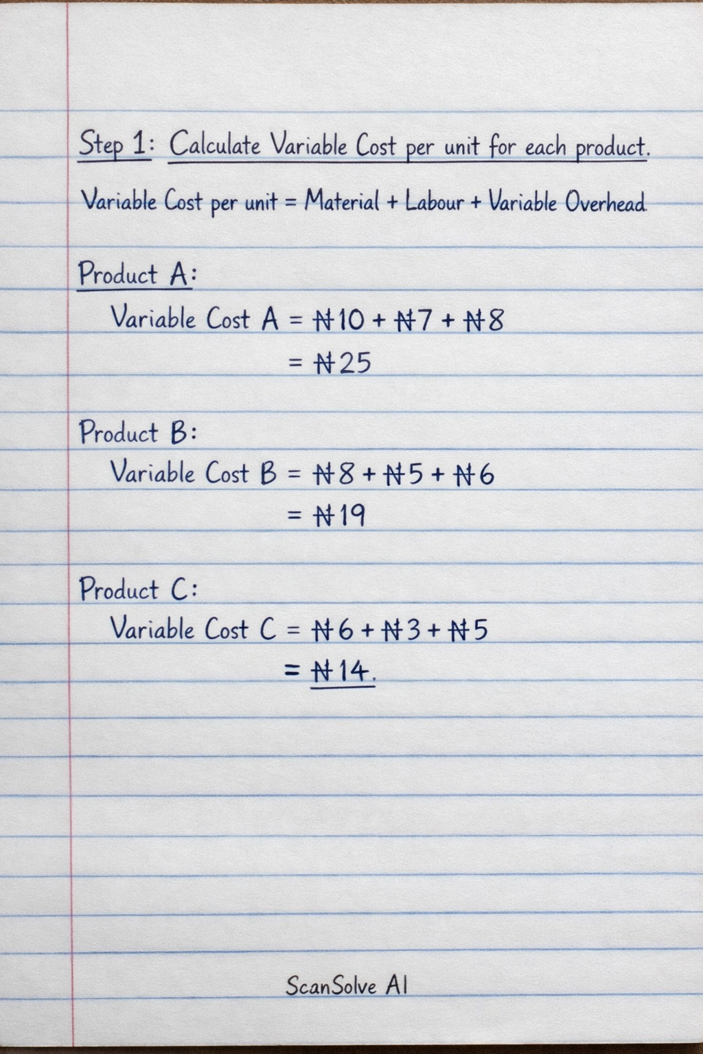 Handwritten step-by-step solution preview
