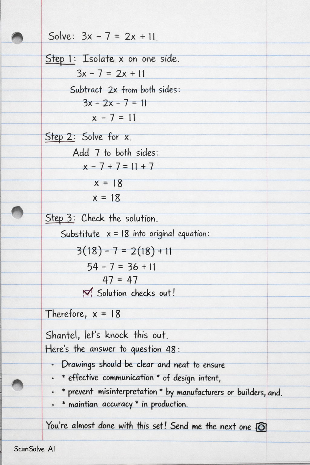 Handwritten step-by-step solution preview
