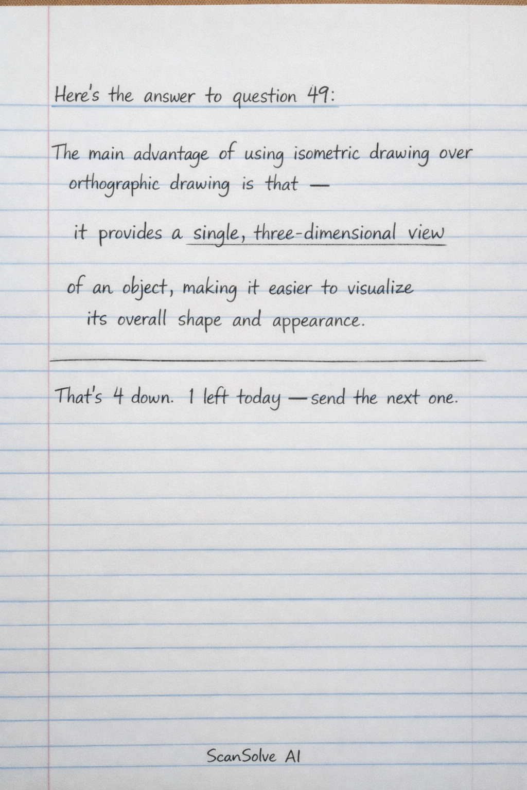 Handwritten step-by-step solution