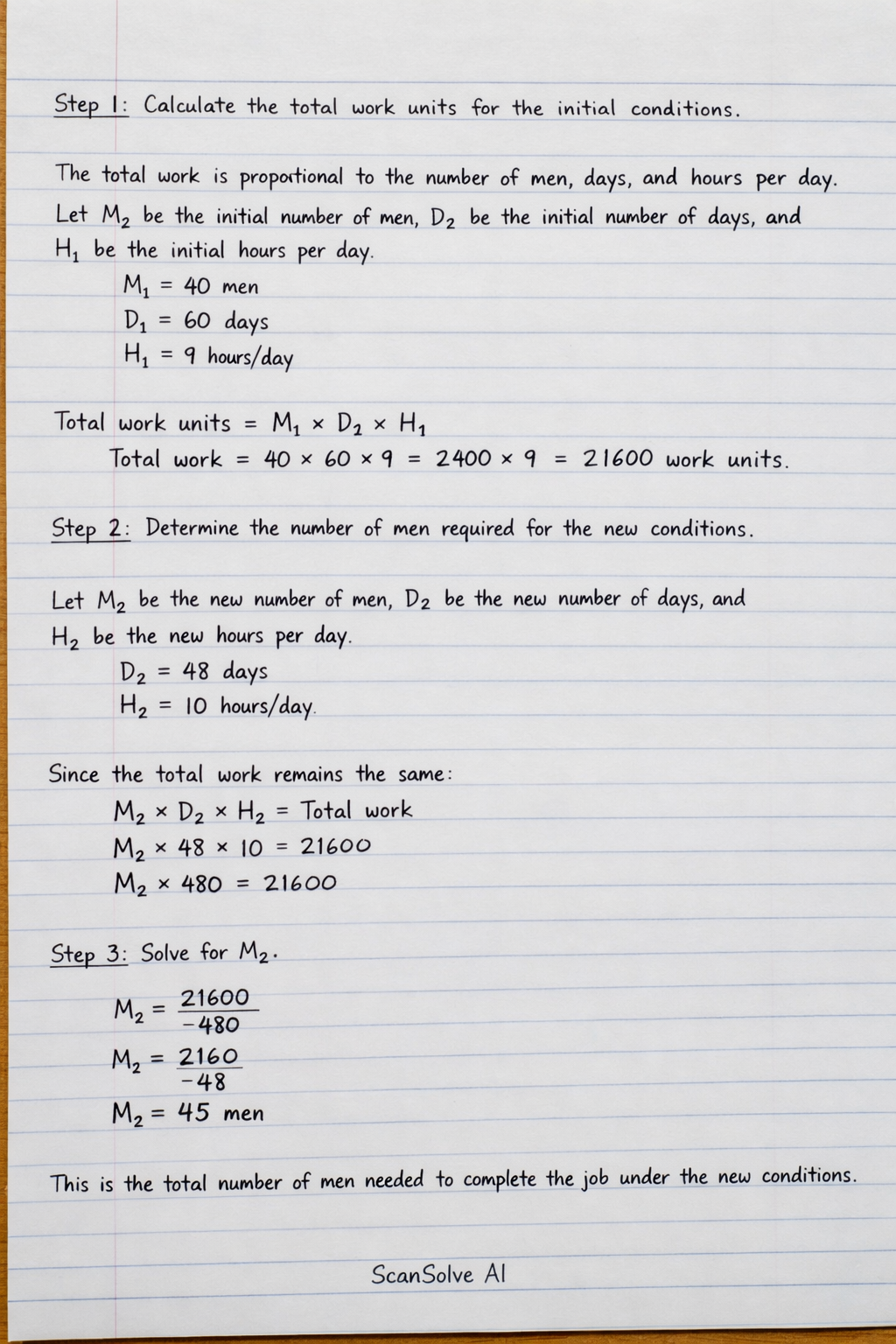 Handwritten step-by-step solution preview