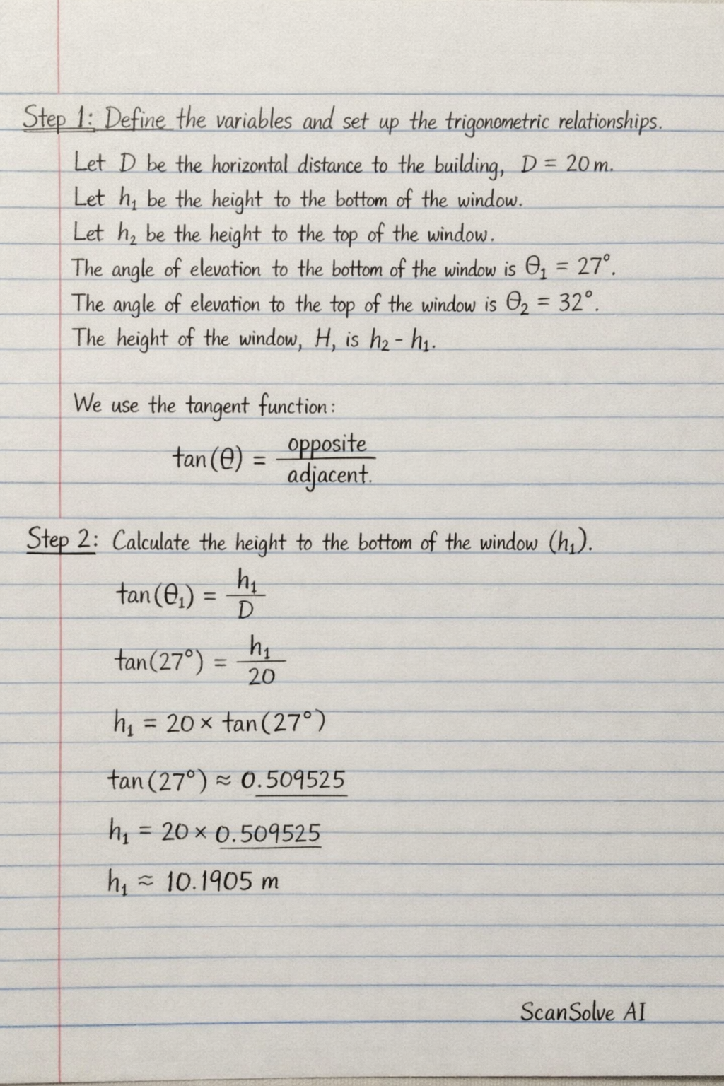 Handwritten step-by-step solution preview