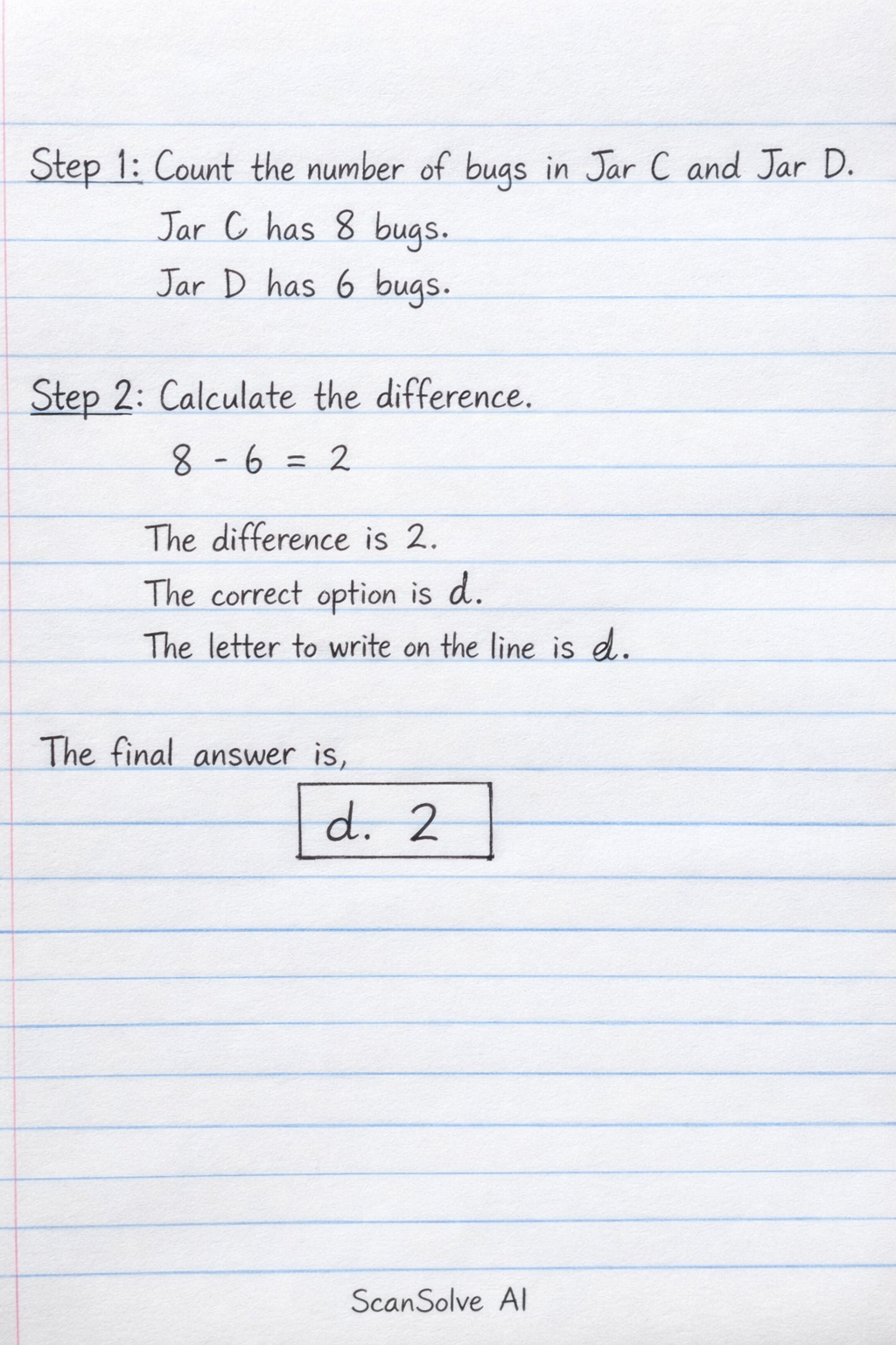 Handwritten step-by-step solution preview