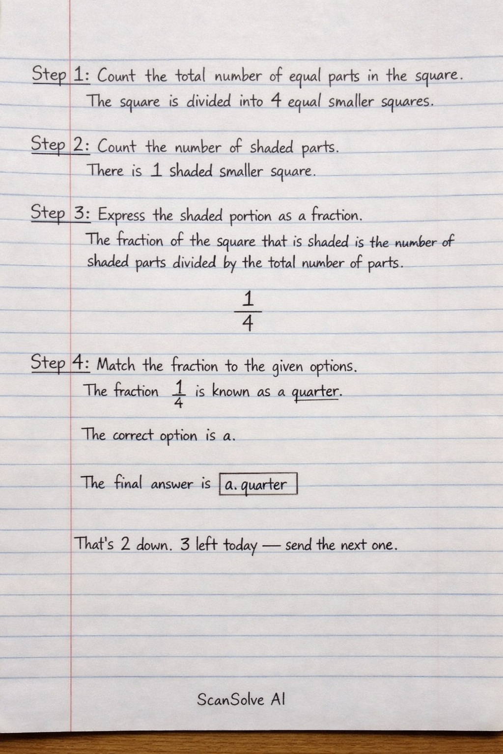 Handwritten step-by-step solution preview