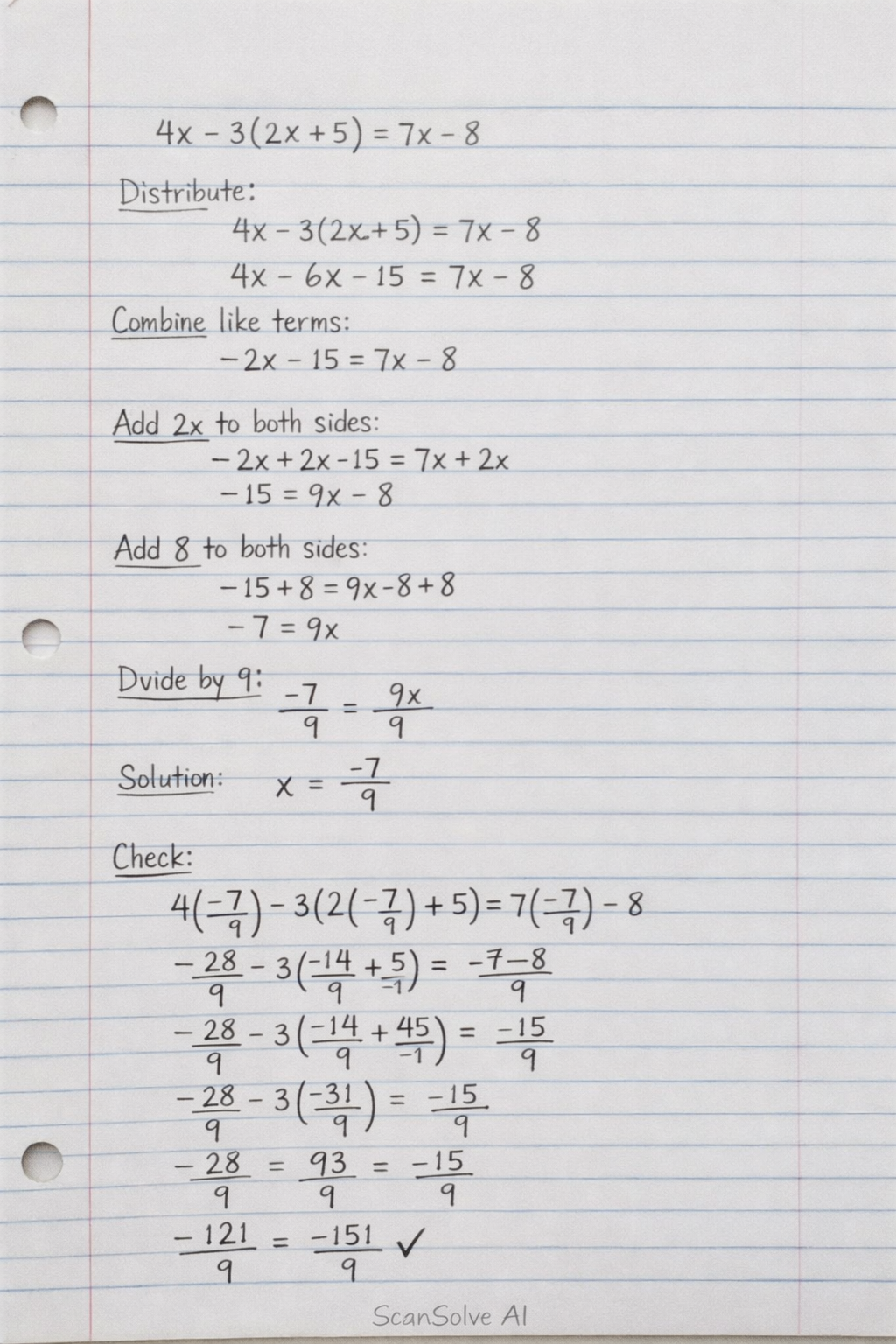 Handwritten step-by-step solution preview