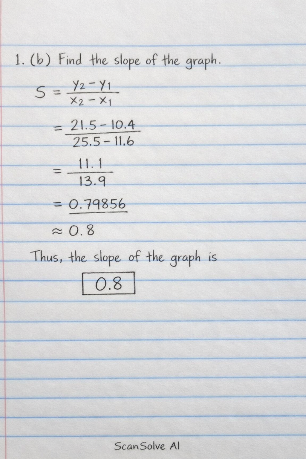 Handwritten step-by-step solution preview