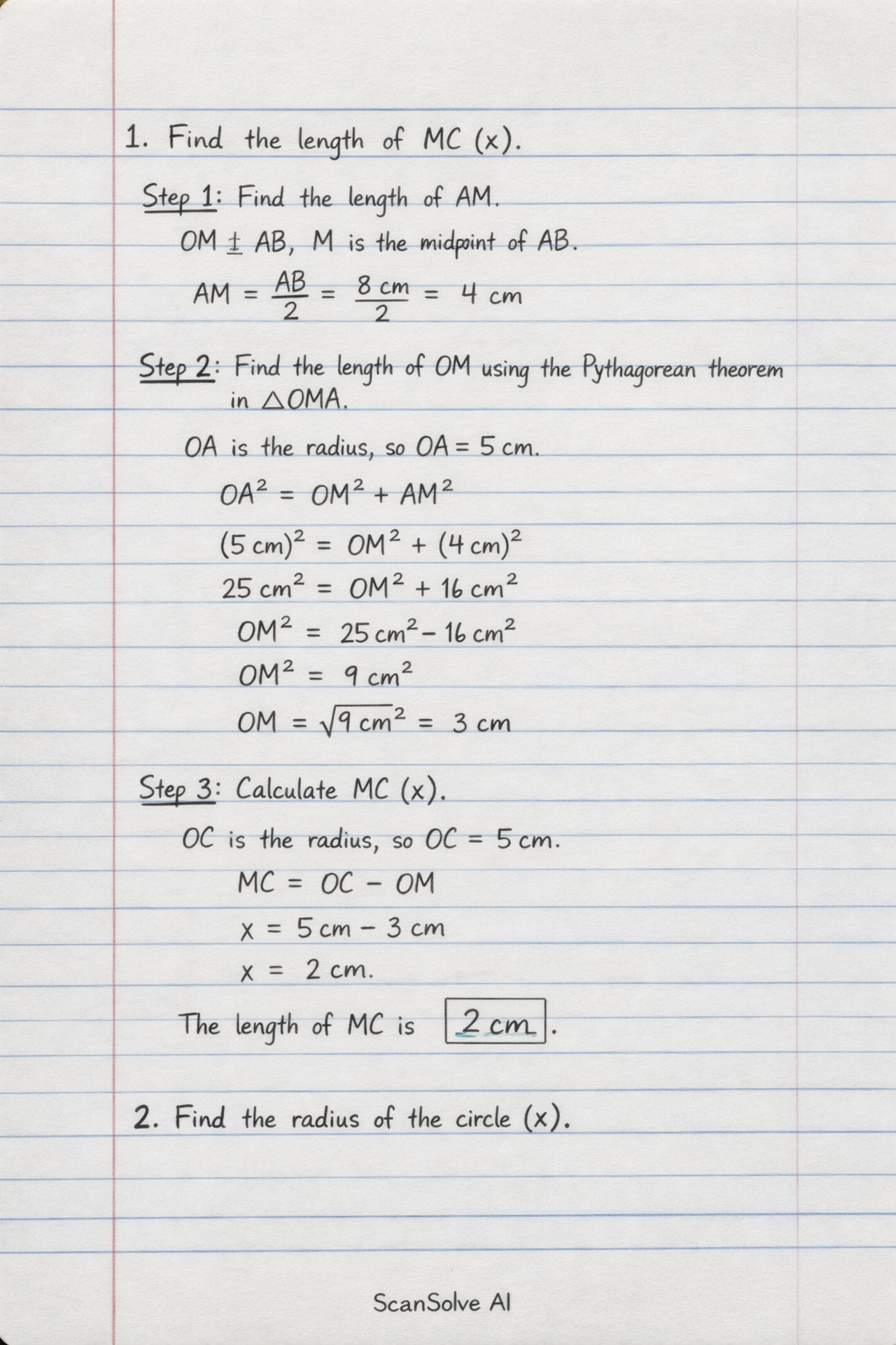 Handwritten step-by-step solution preview