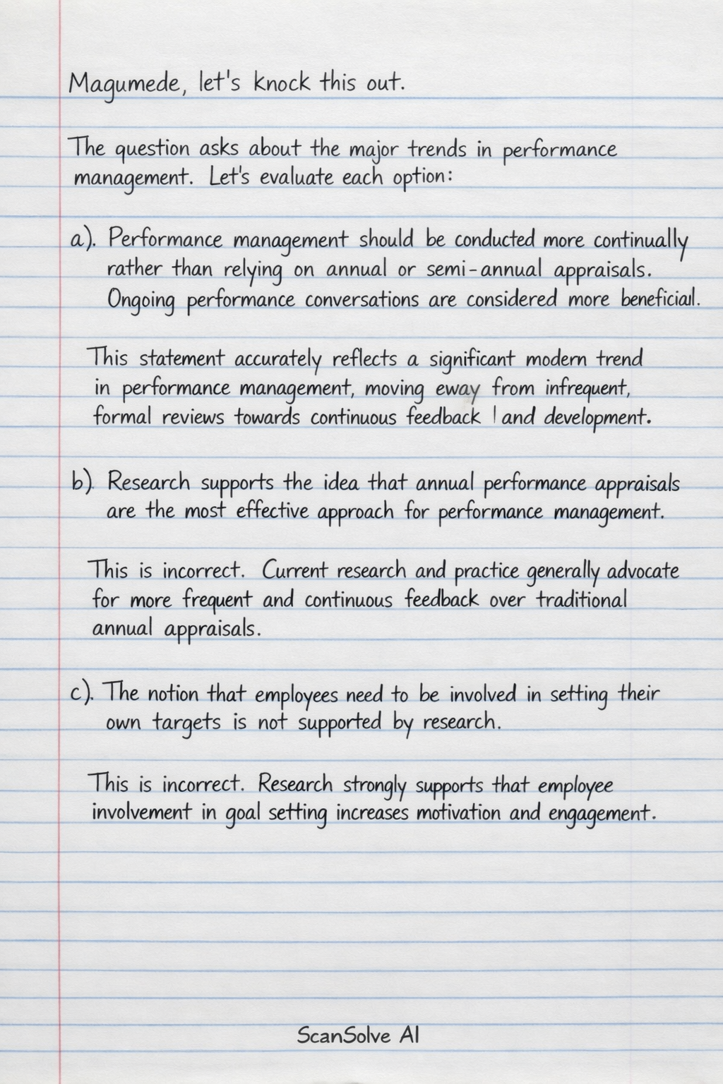 Handwritten step-by-step solution