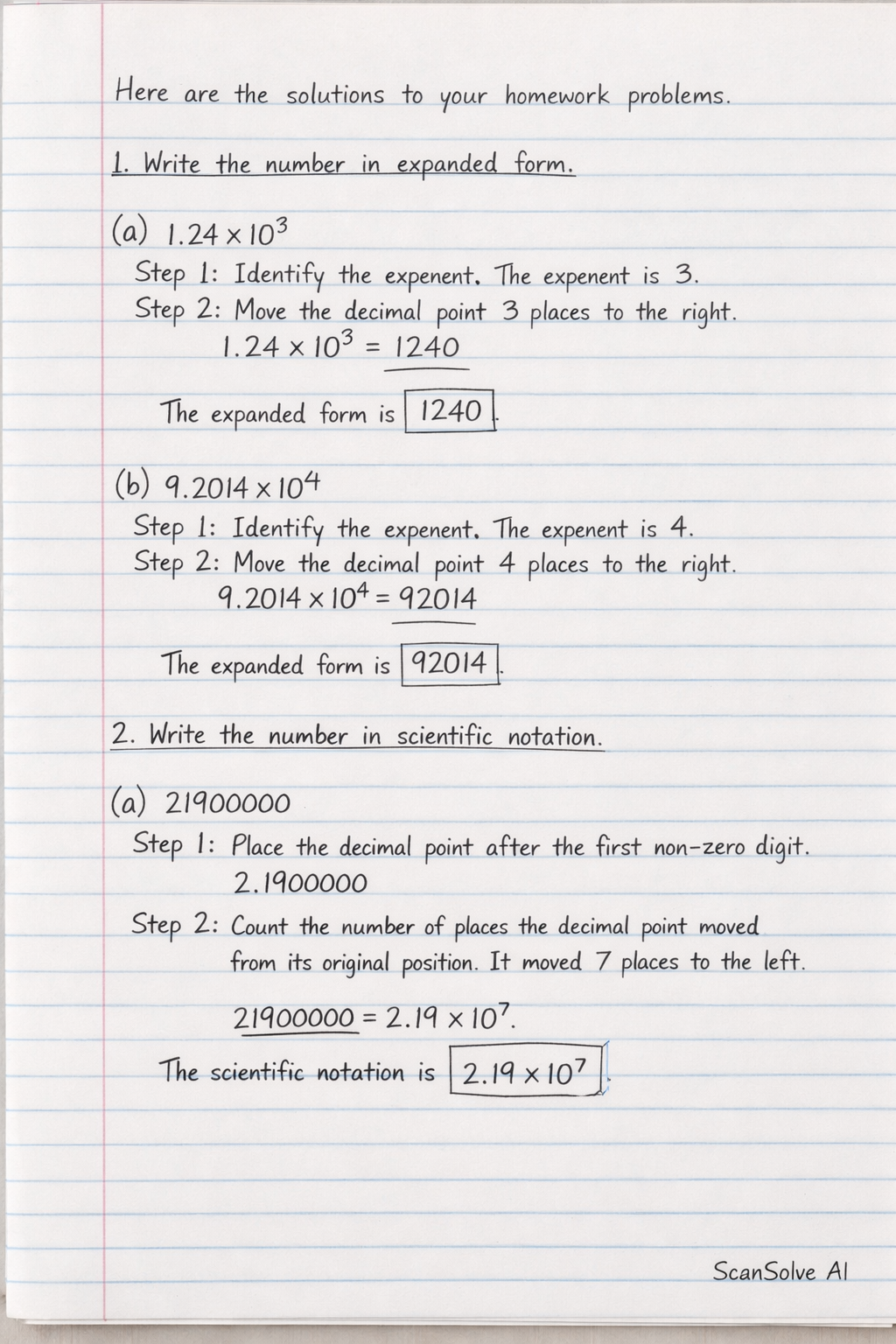 Handwritten step-by-step solution preview