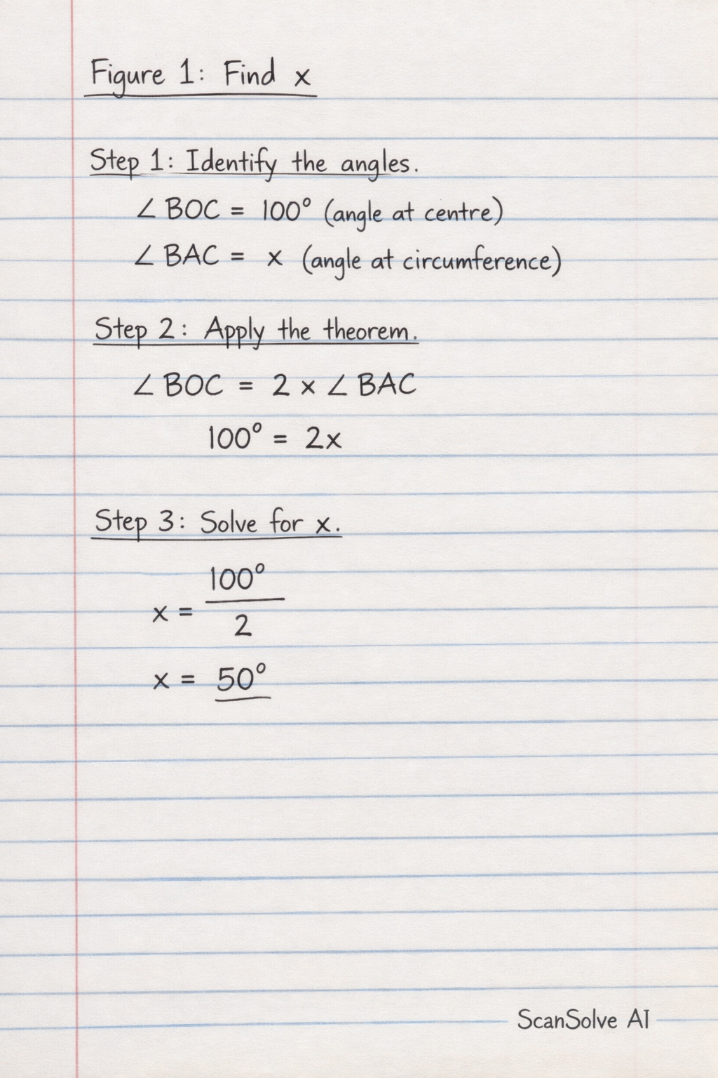 Handwritten step-by-step solution preview