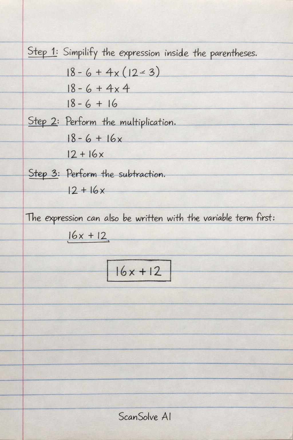 Handwritten step-by-step solution preview