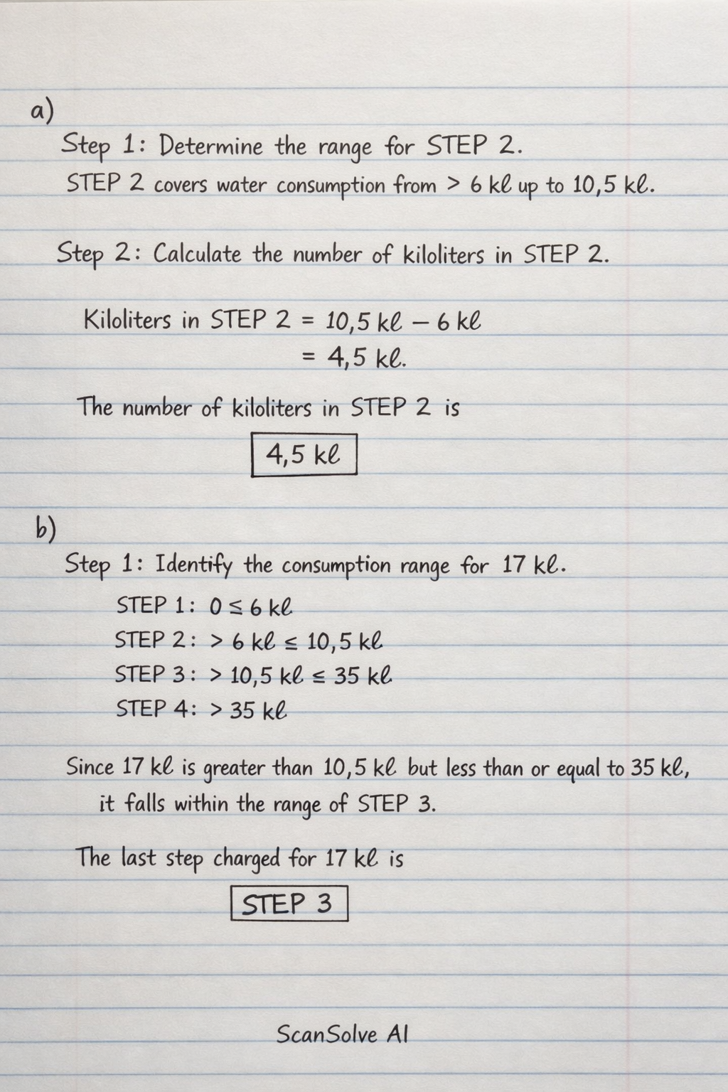 Handwritten step-by-step solution preview