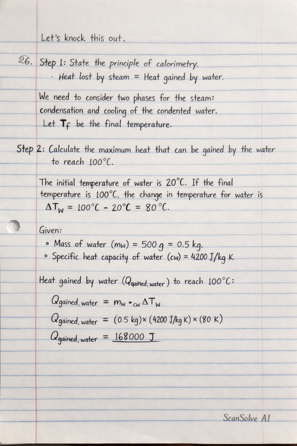 Handwritten step-by-step solution preview