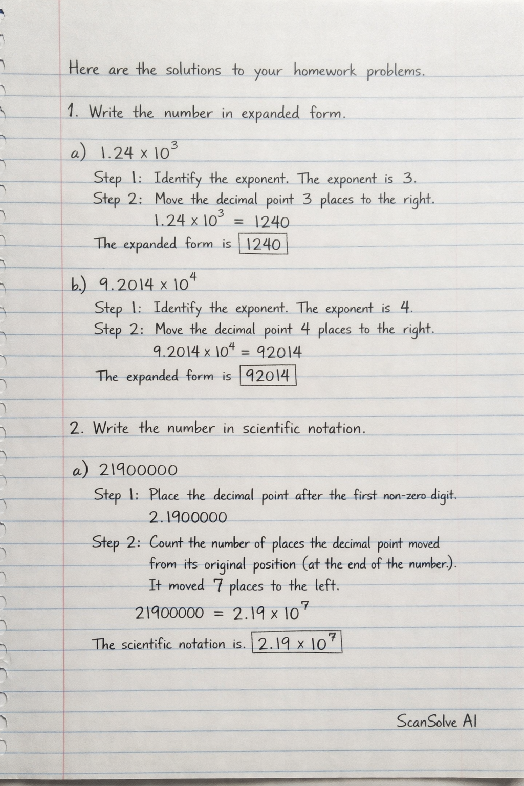 Handwritten step-by-step solution preview
