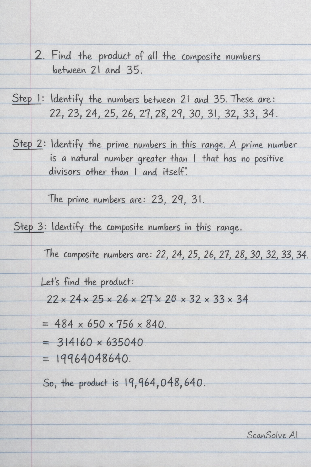Handwritten step-by-step solution preview
