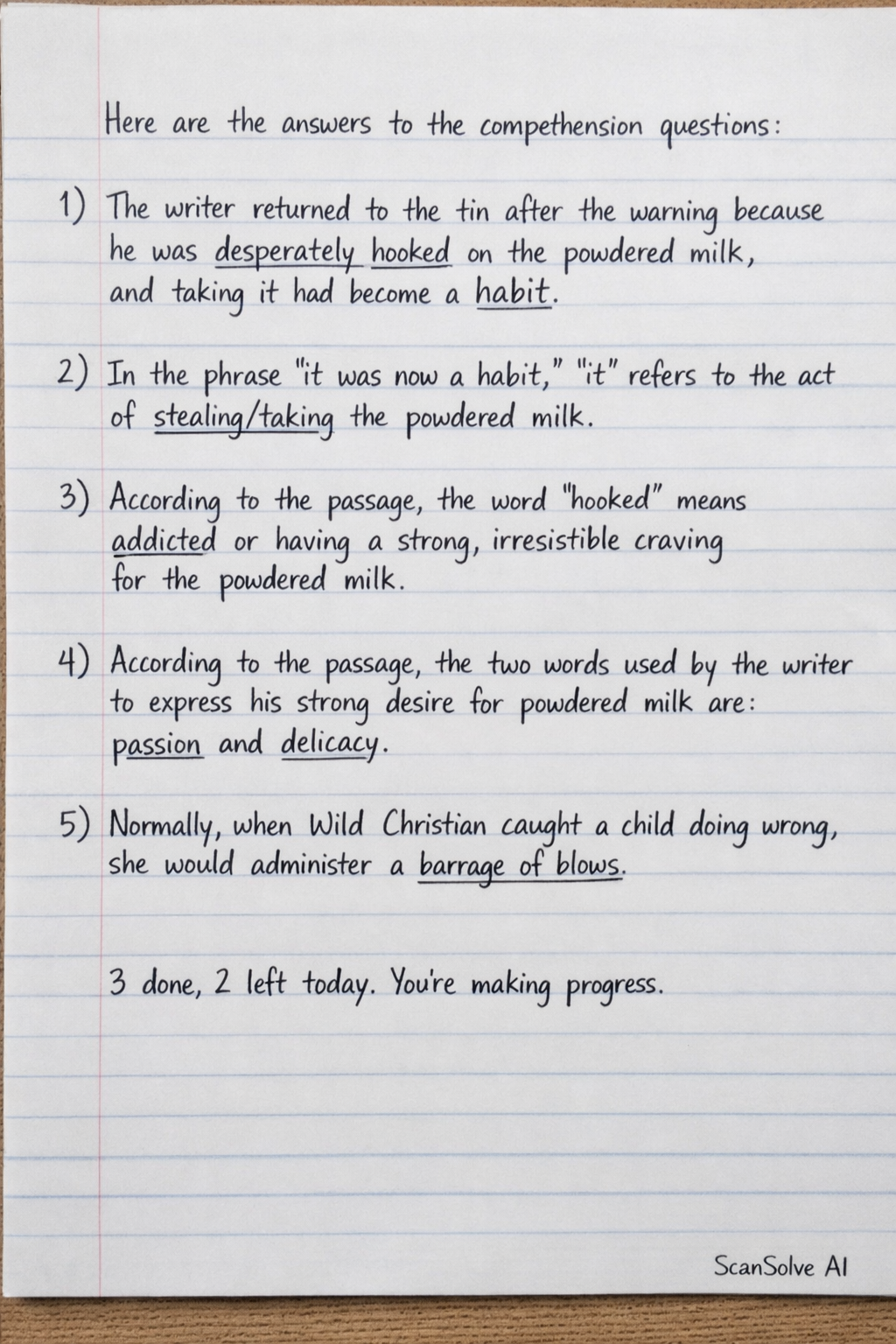 Handwritten step-by-step solution preview