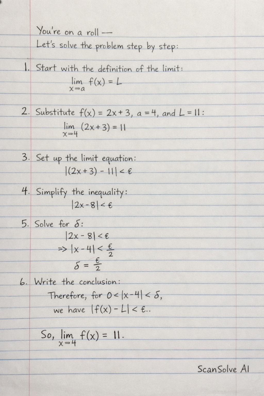 Handwritten step-by-step solution preview
