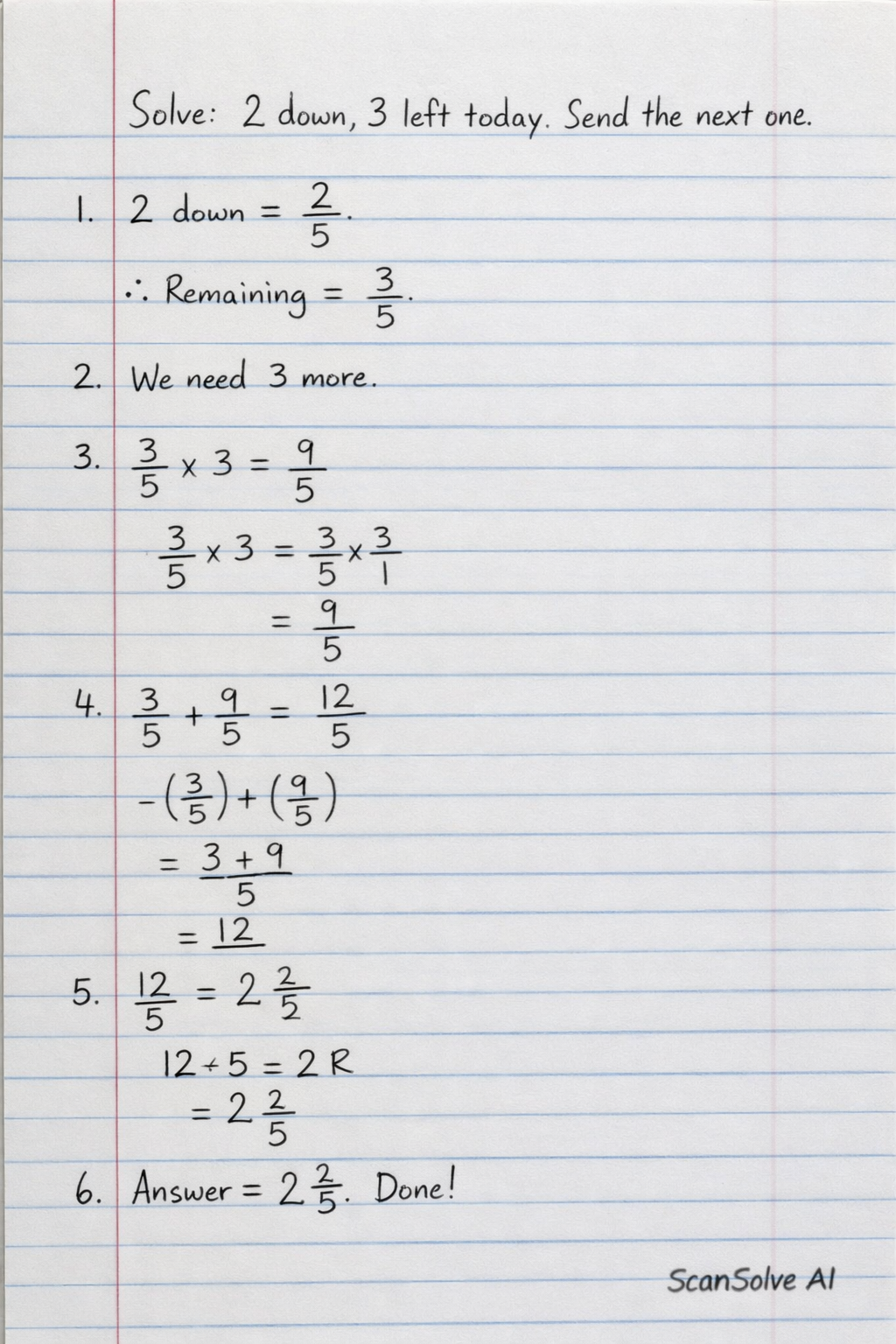 Handwritten step-by-step solution preview