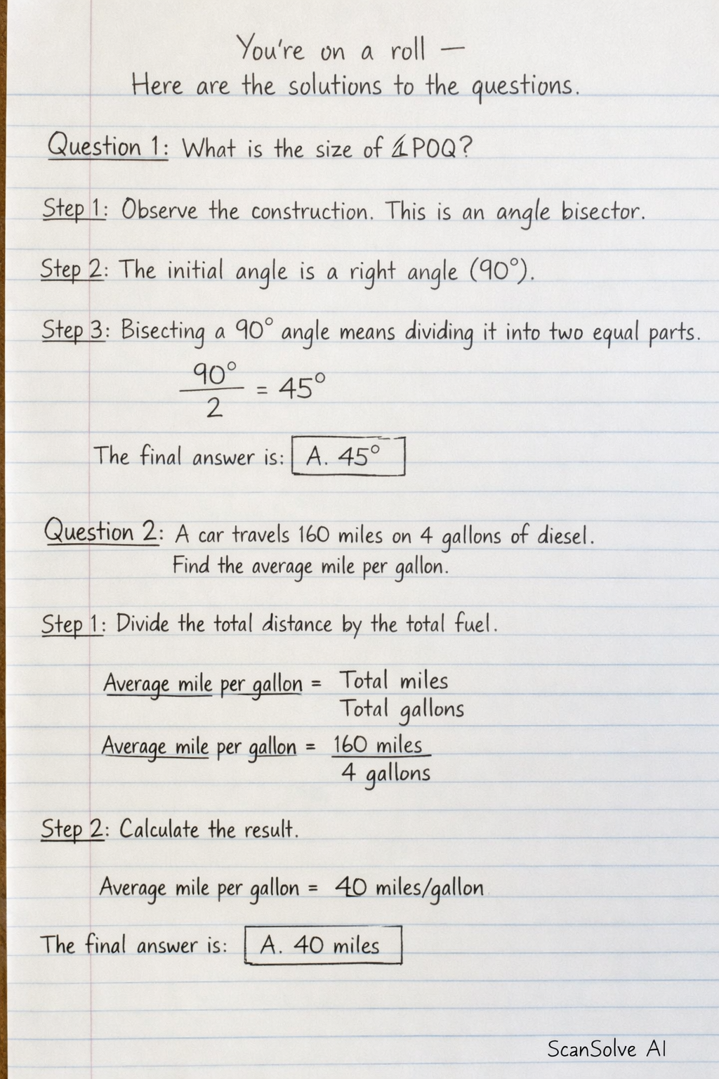 Handwritten step-by-step solution preview