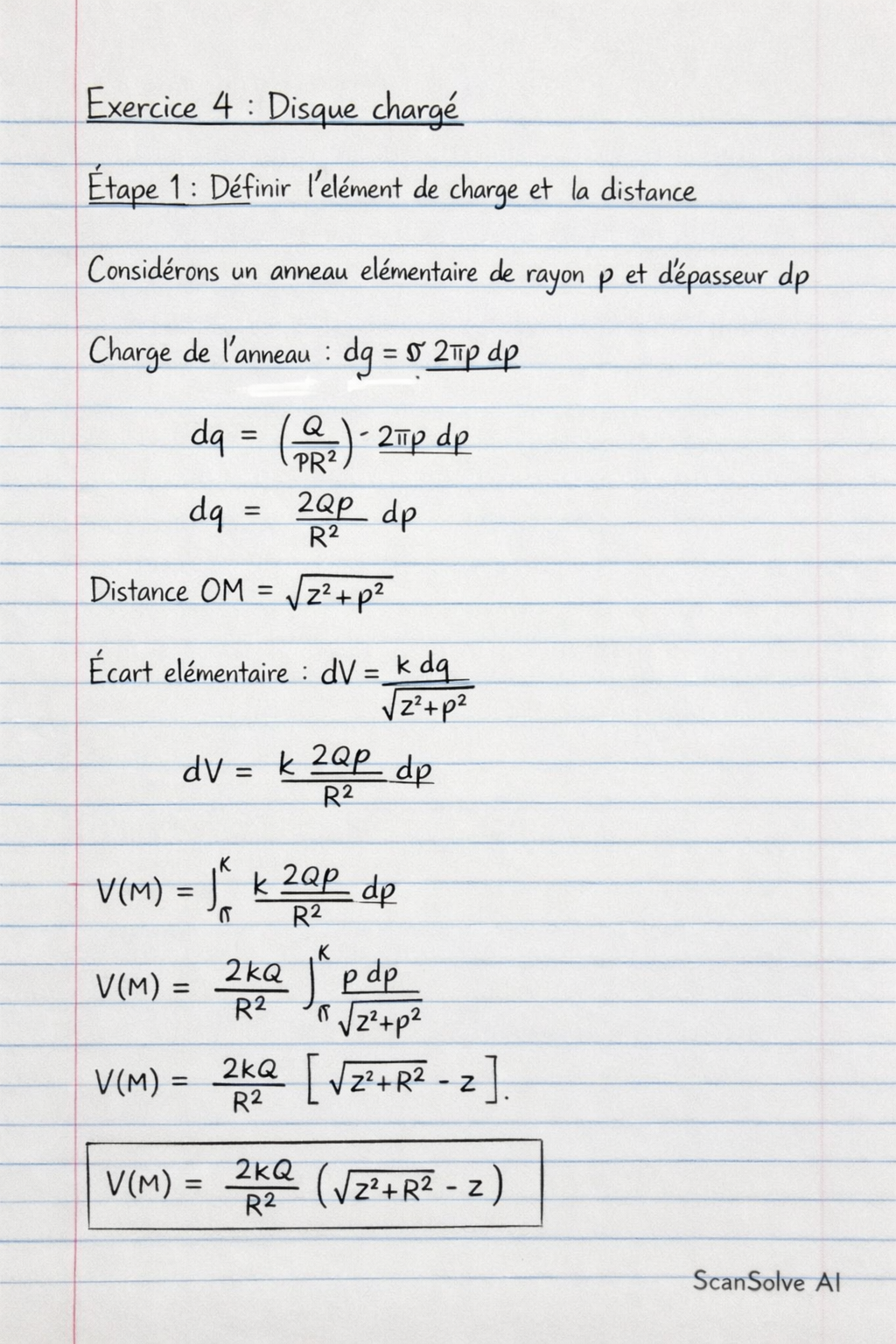 Handwritten step-by-step solution preview