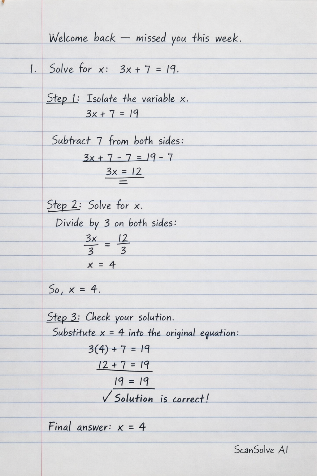 Handwritten step-by-step solution preview