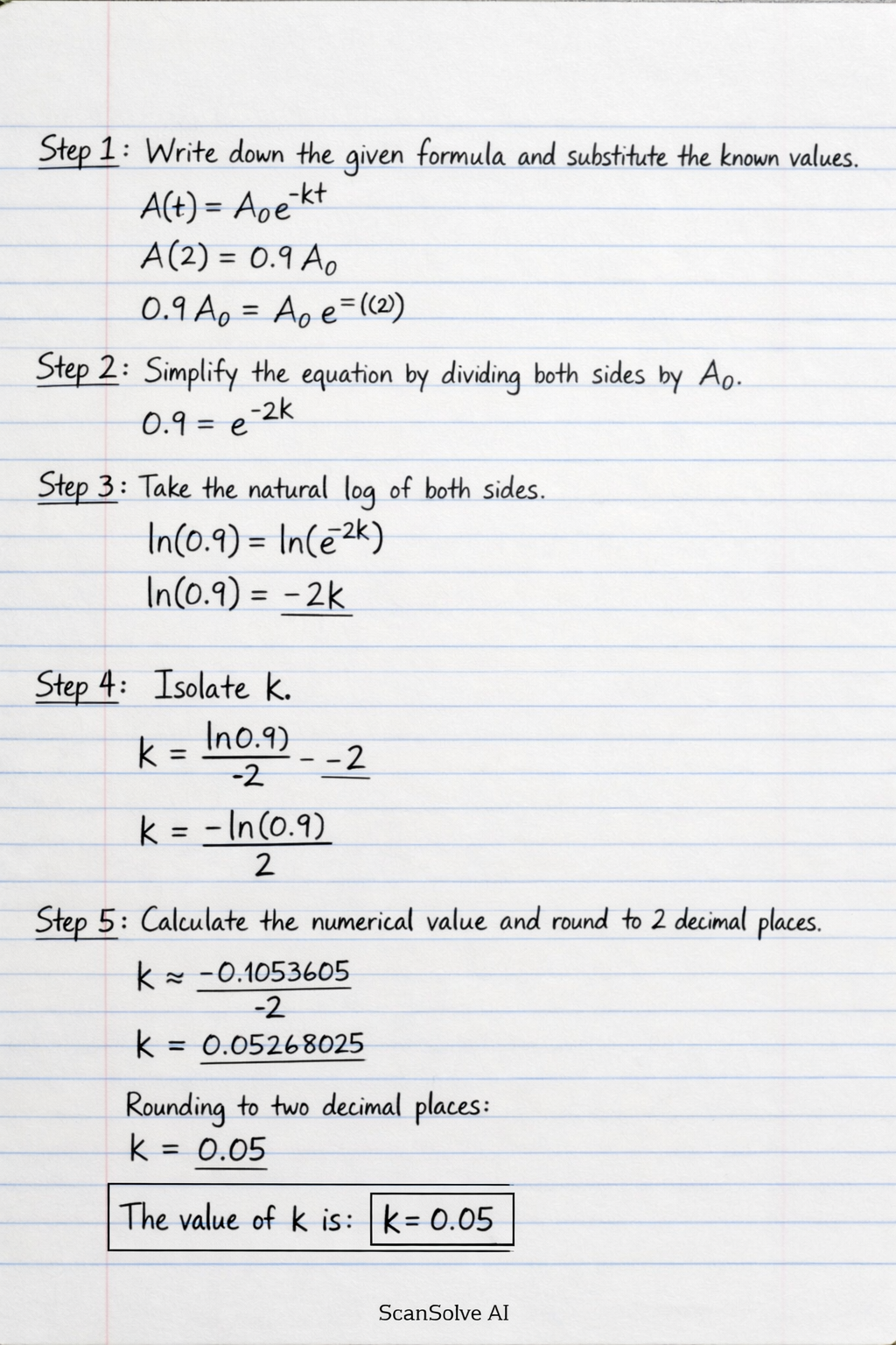 Handwritten step-by-step solution preview