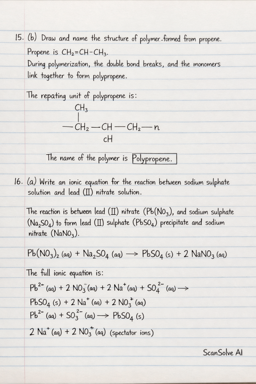 Handwritten step-by-step solution preview