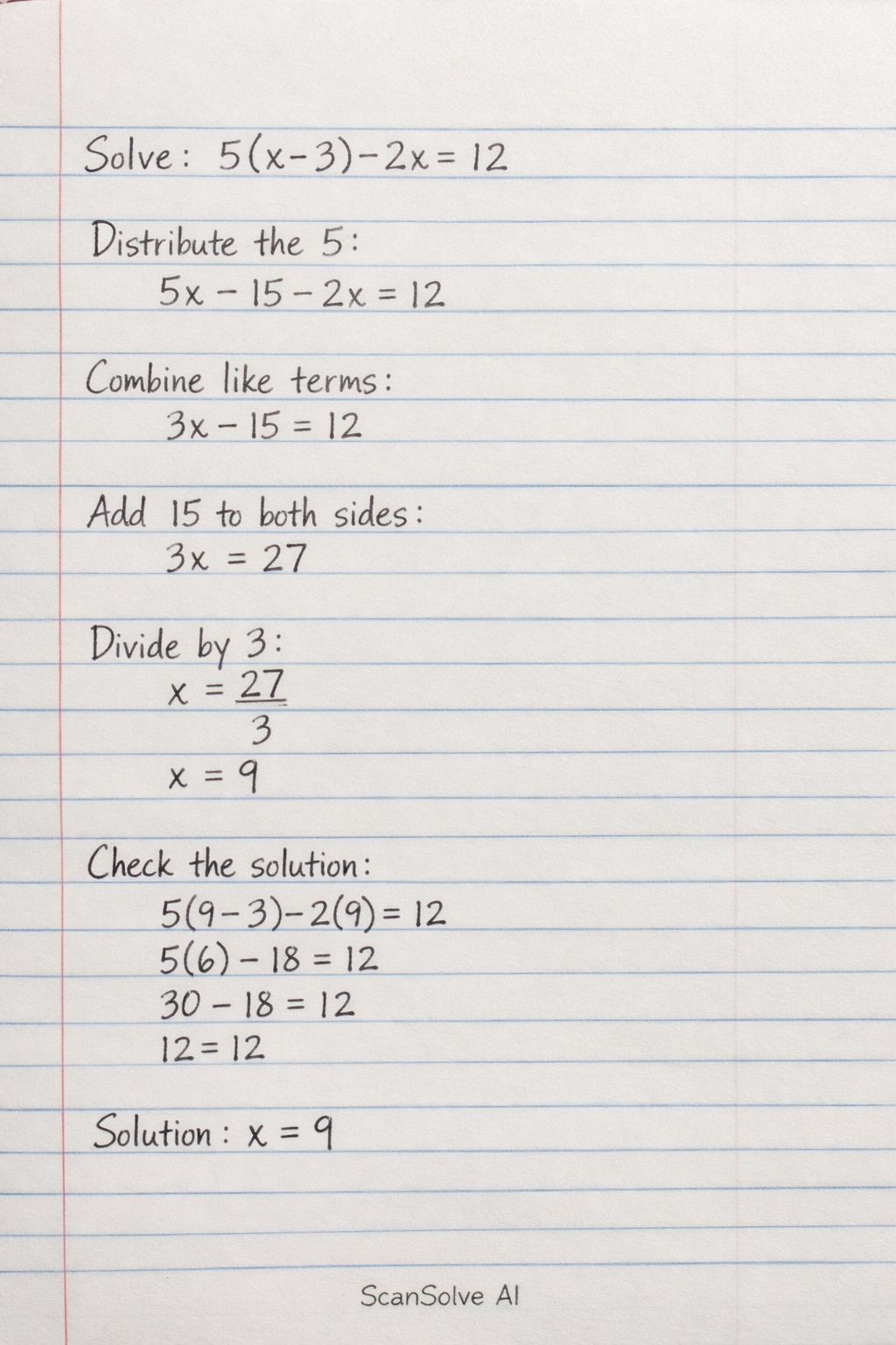 Handwritten step-by-step solution preview