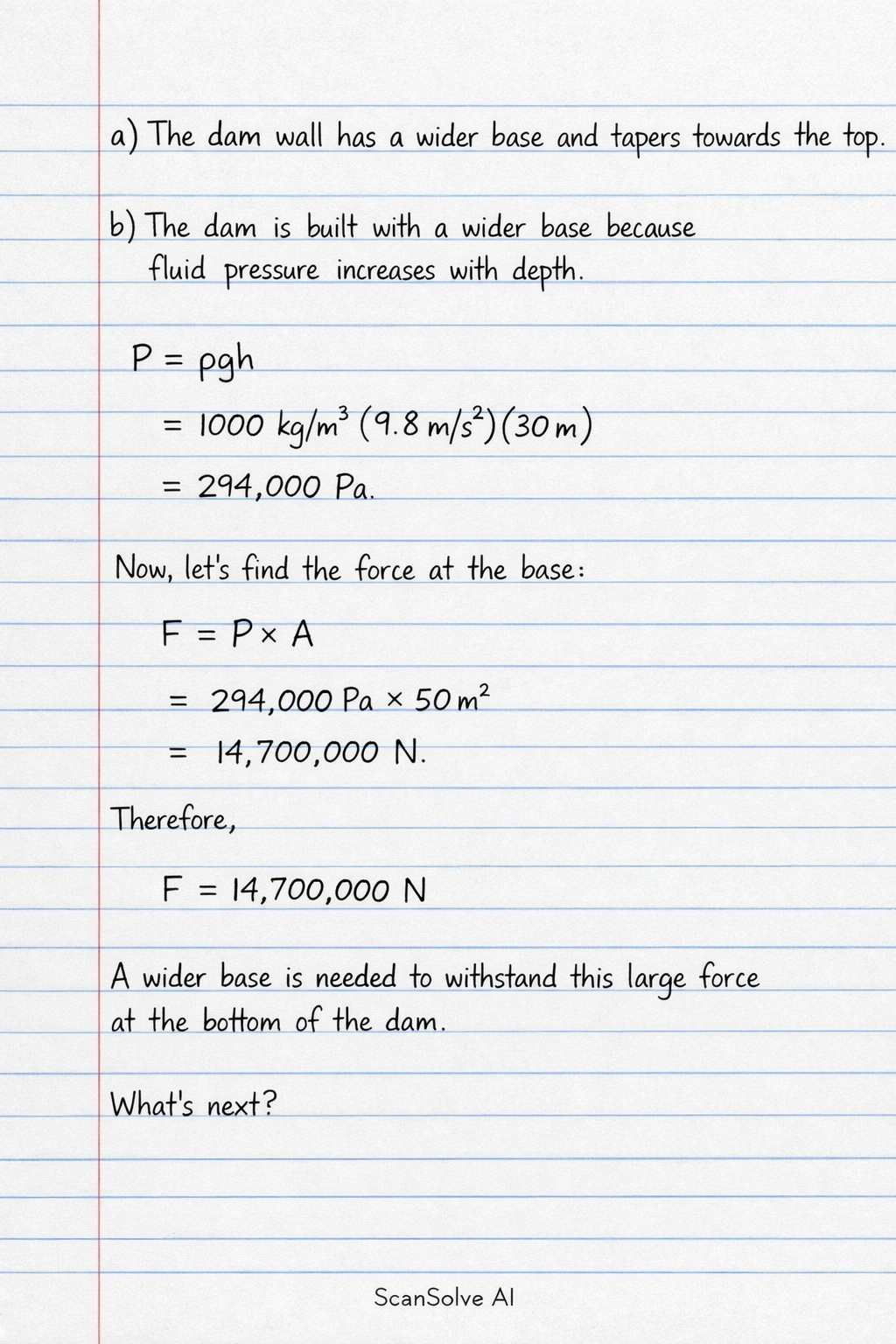 Handwritten step-by-step solution preview