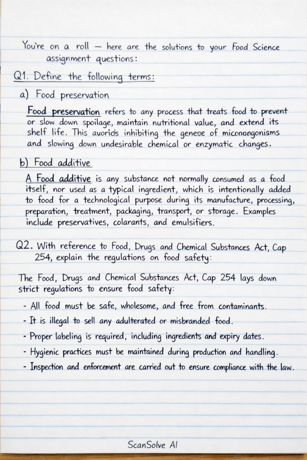 Handwritten step-by-step solution preview