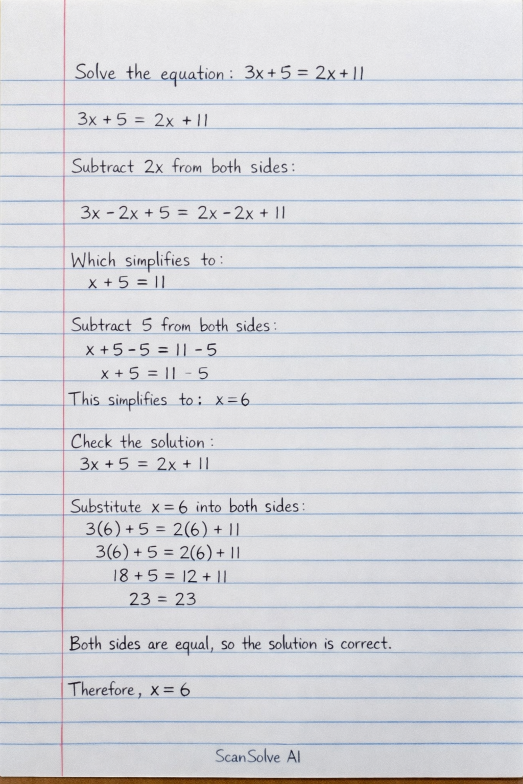 Handwritten step-by-step solution preview