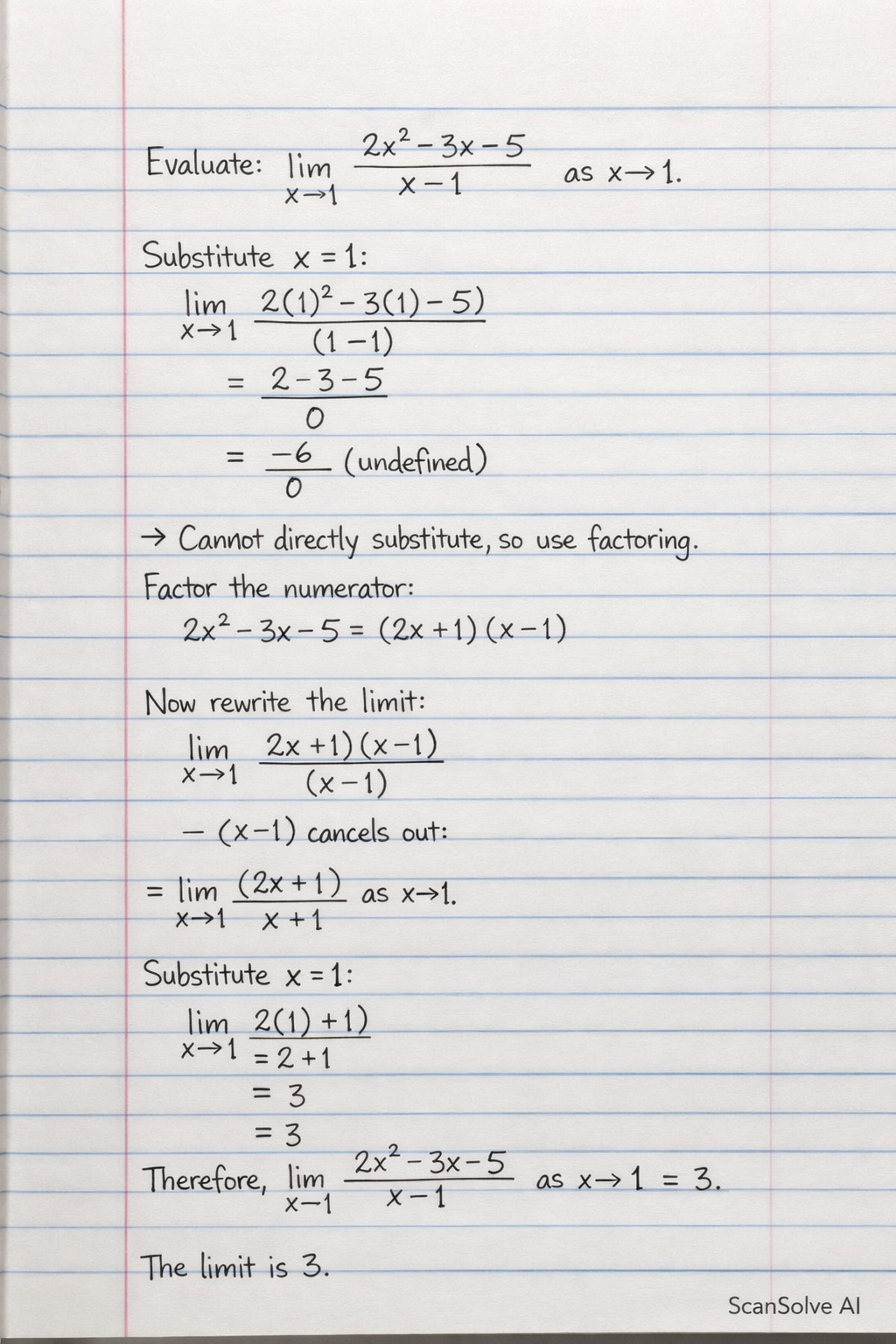Handwritten step-by-step solution preview