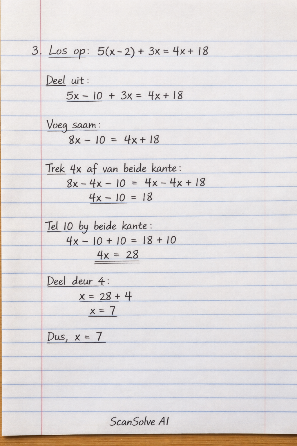 Handwritten step-by-step solution preview