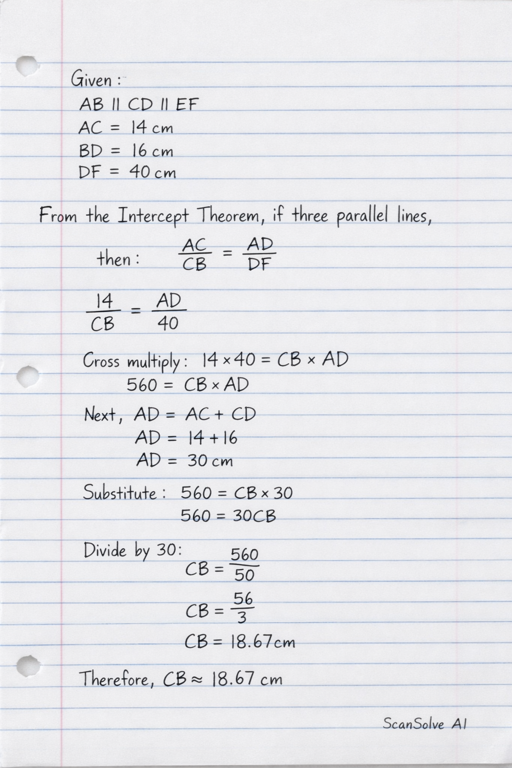 Handwritten step-by-step solution preview