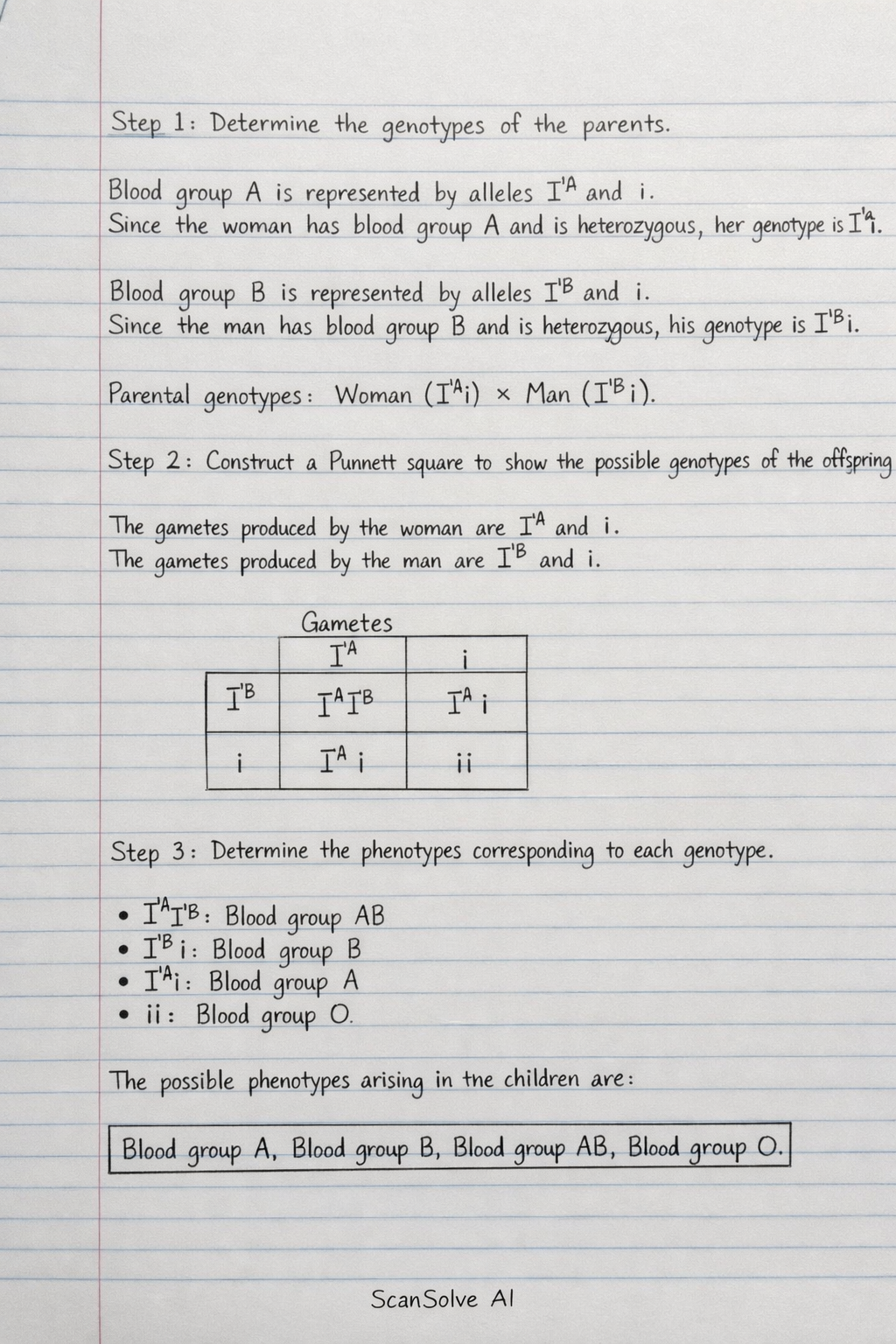 Handwritten step-by-step solution preview