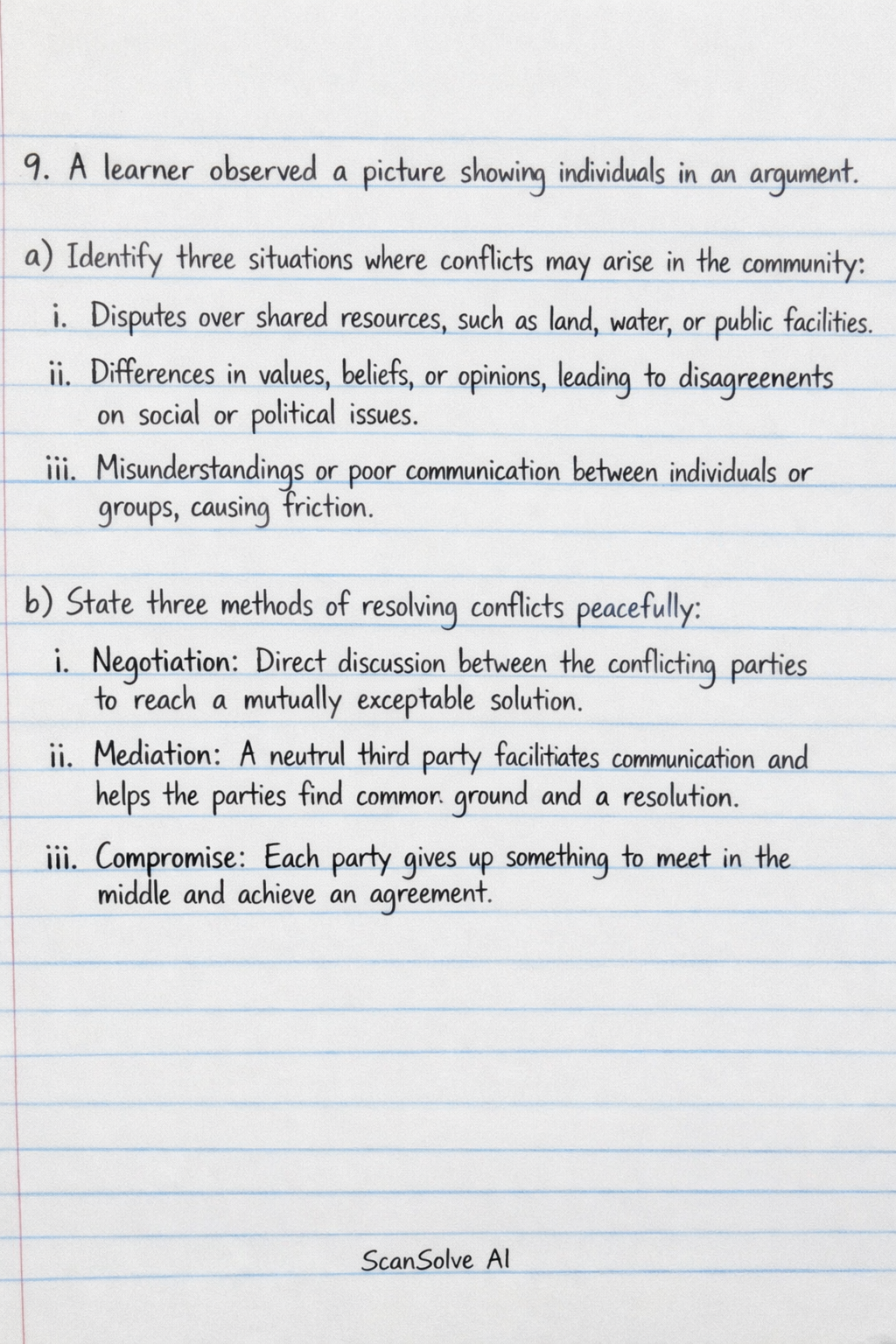 Handwritten step-by-step solution preview