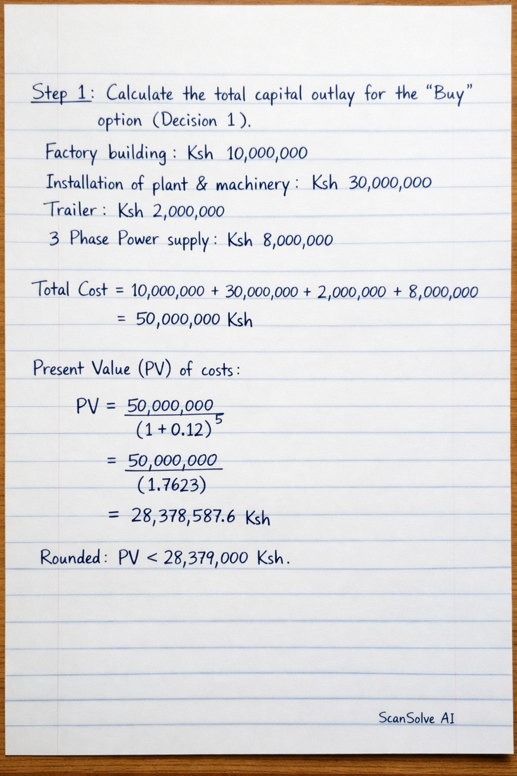 Handwritten step-by-step solution preview