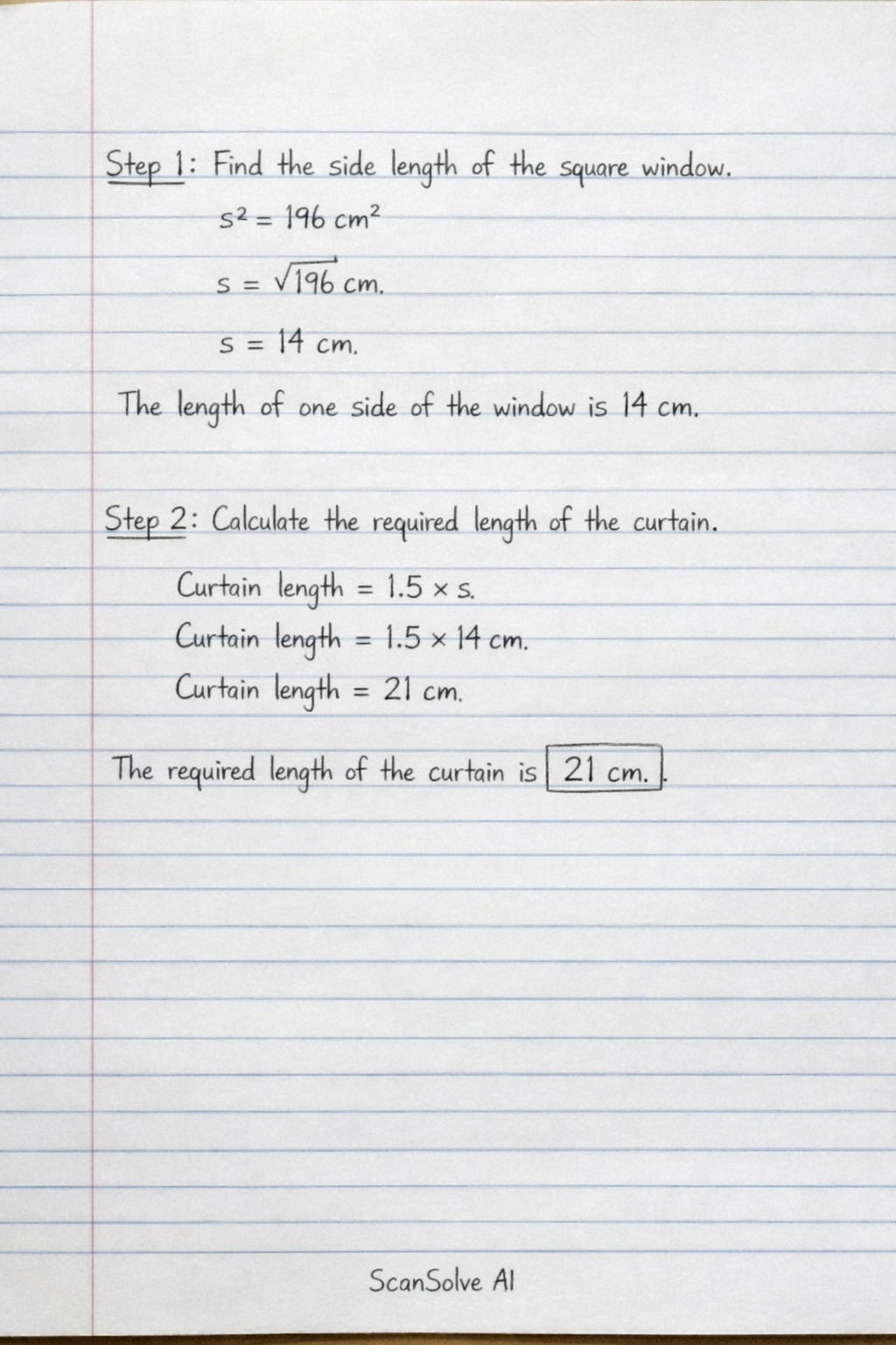 Handwritten step-by-step solution preview