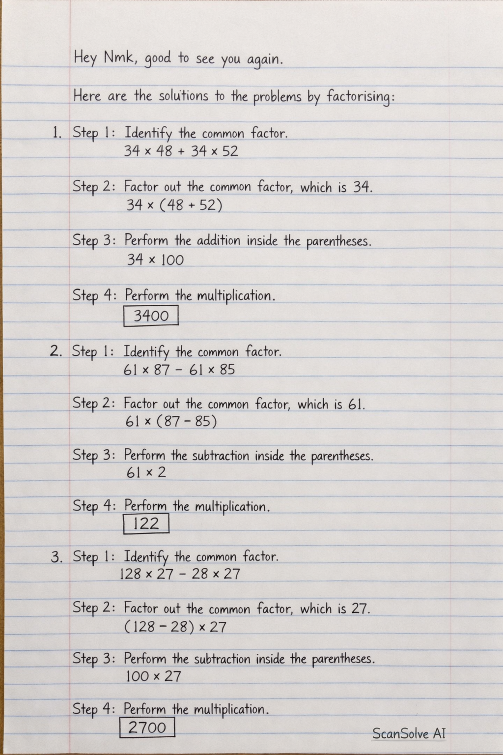 Handwritten step-by-step solution preview