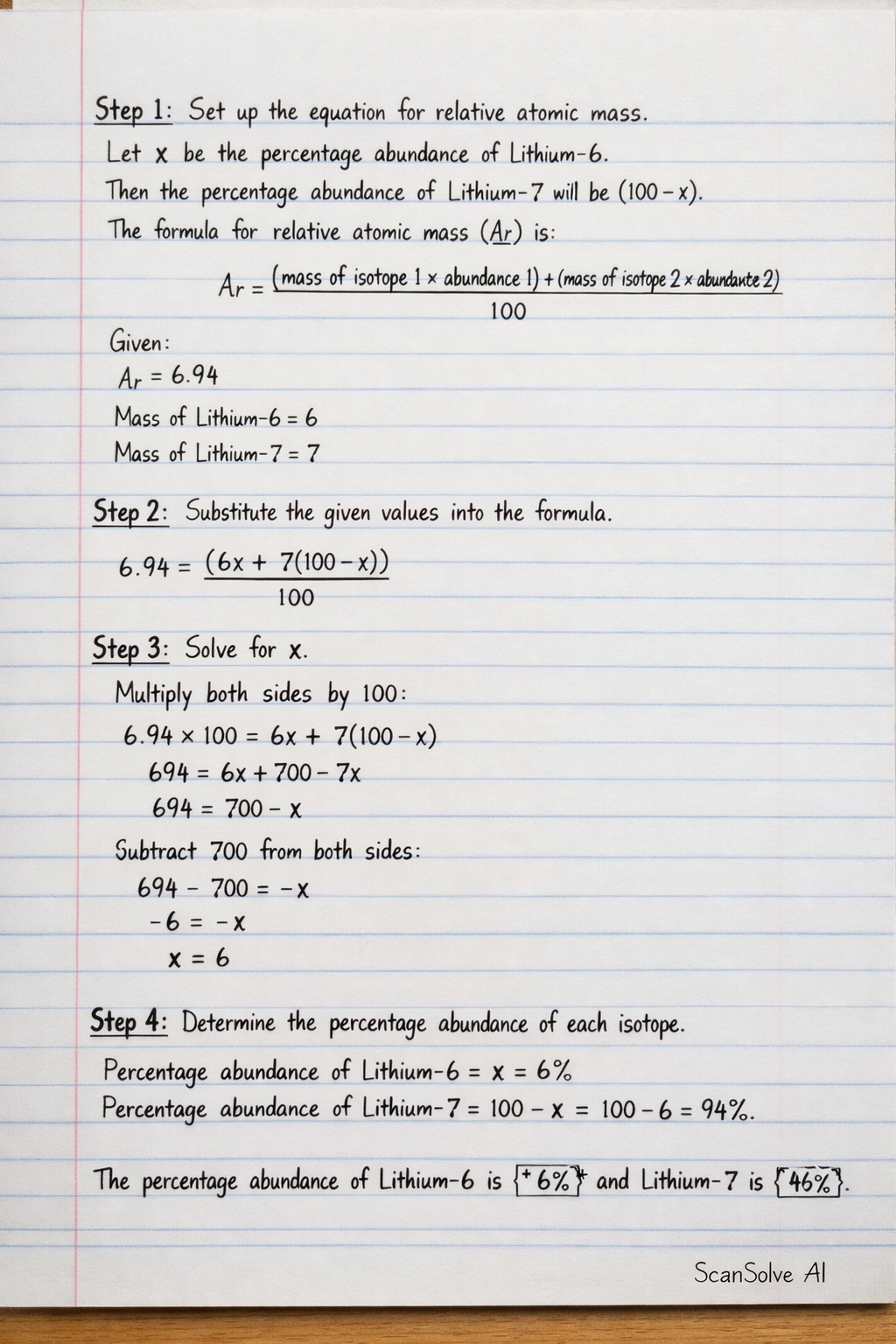 Handwritten step-by-step solution preview