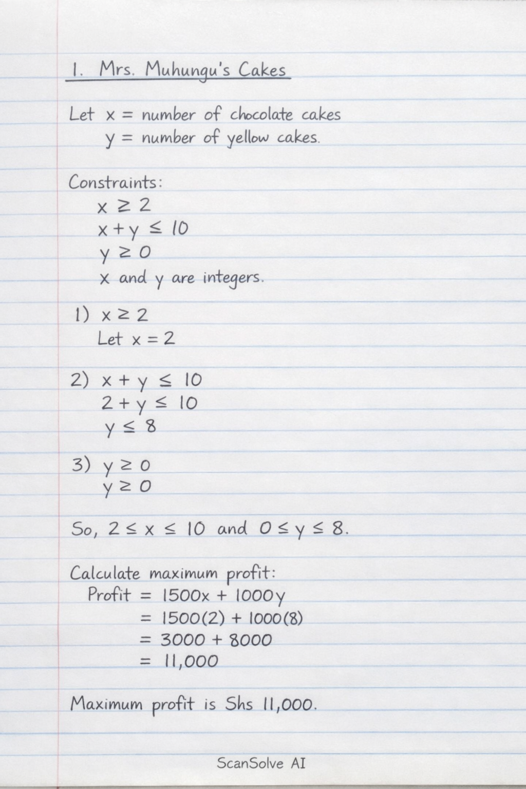 Handwritten step-by-step solution preview
