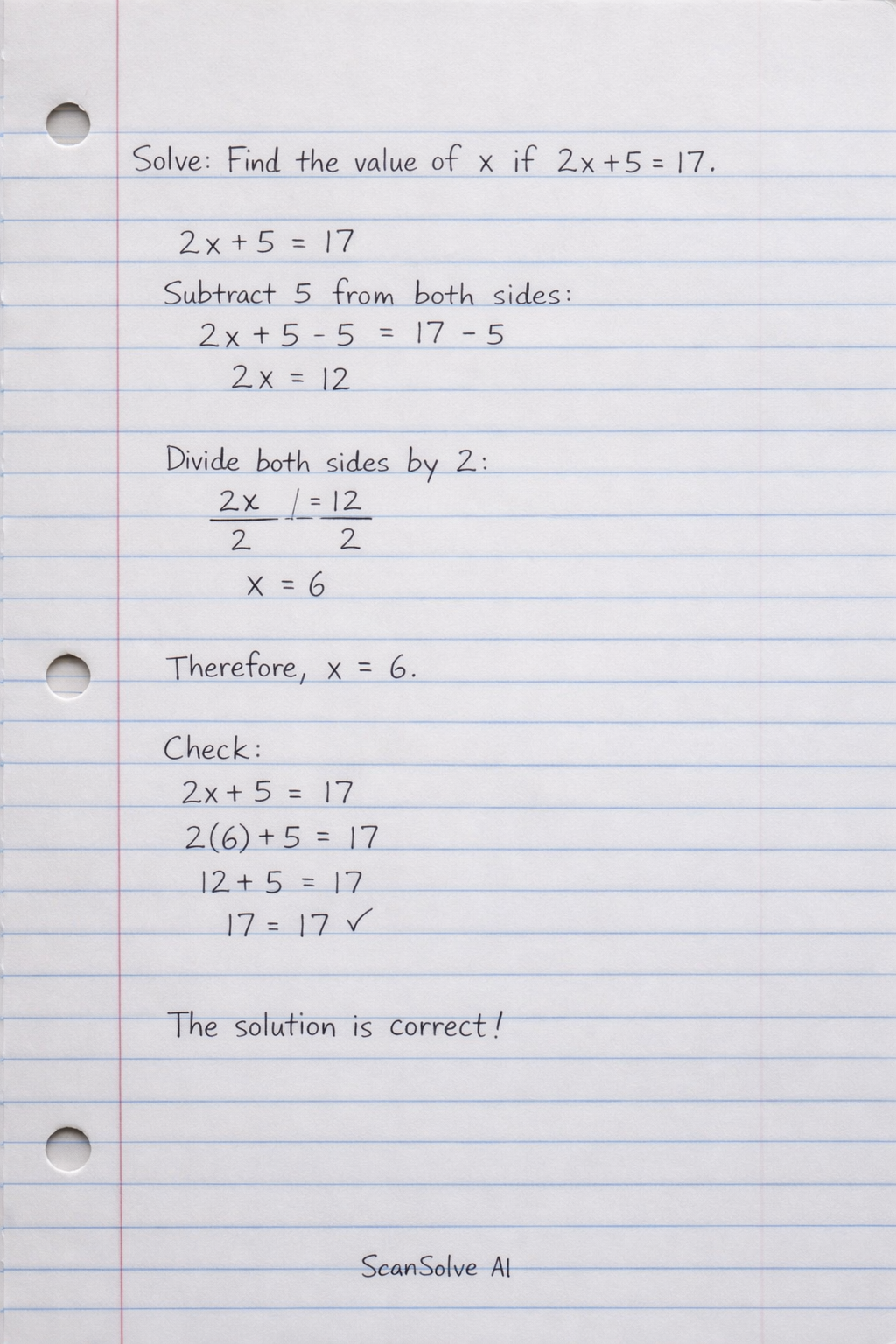 Handwritten step-by-step solution preview